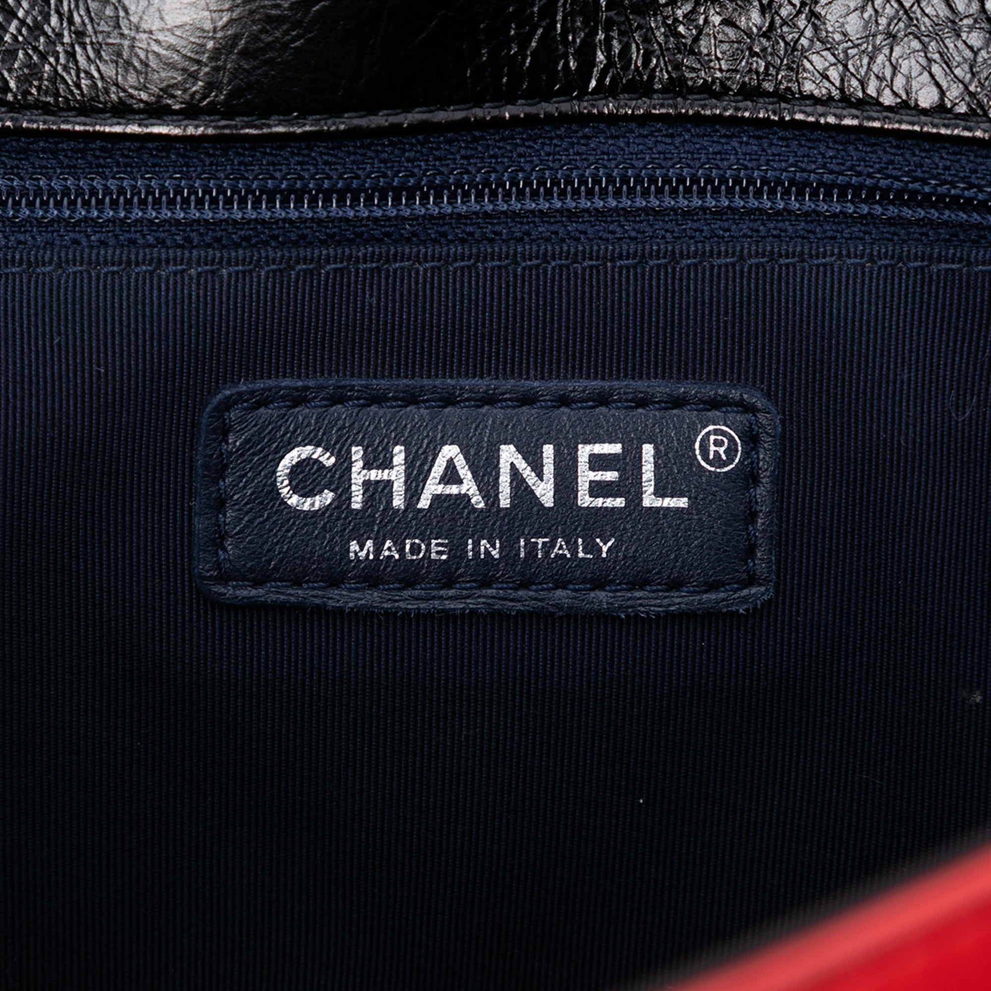 Chanel Large Tricolor Quilted Glazed Calfskin CC Plate Flap - image 5