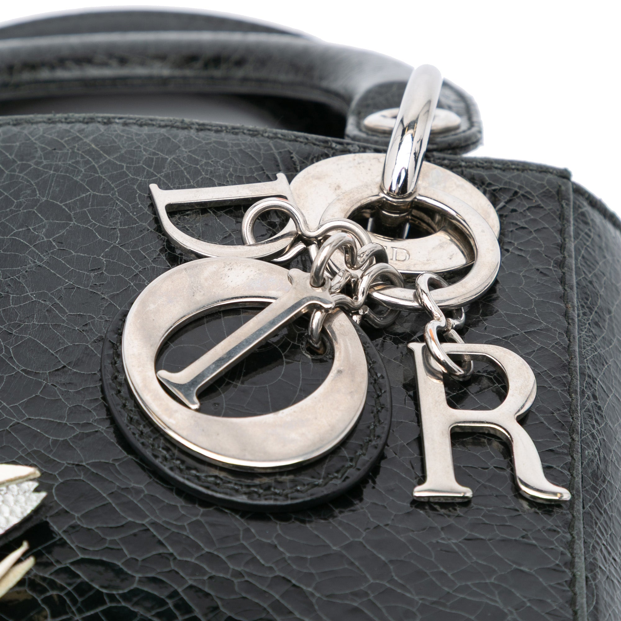 Dior Mini Deerskin Ceramic Effect Jeweled Swan Lady Dior - image 7