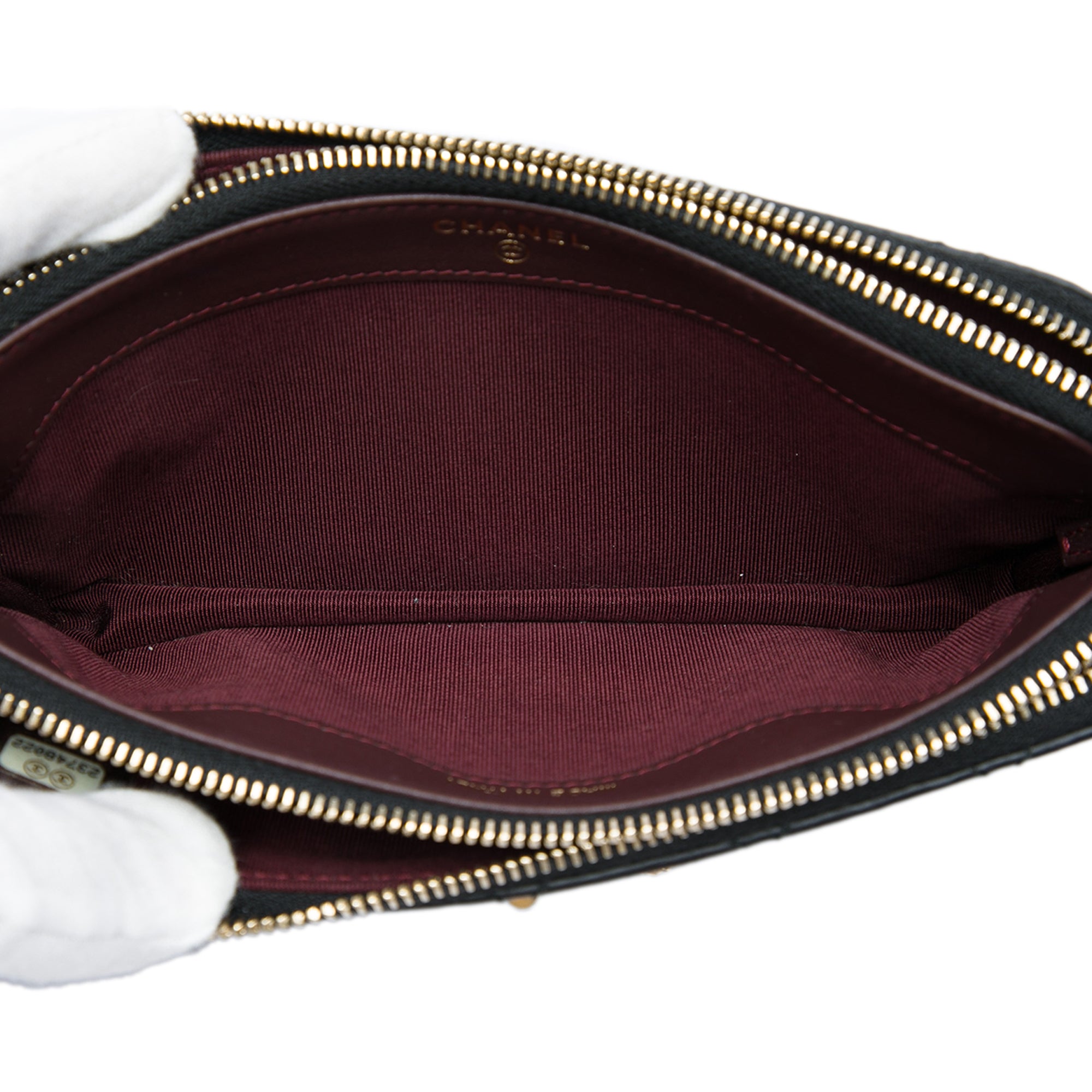 Chanel Quilted Aged Calfskin Lucky Charms Reissue 2.55 Double Zip Clutch With Chain - image 4