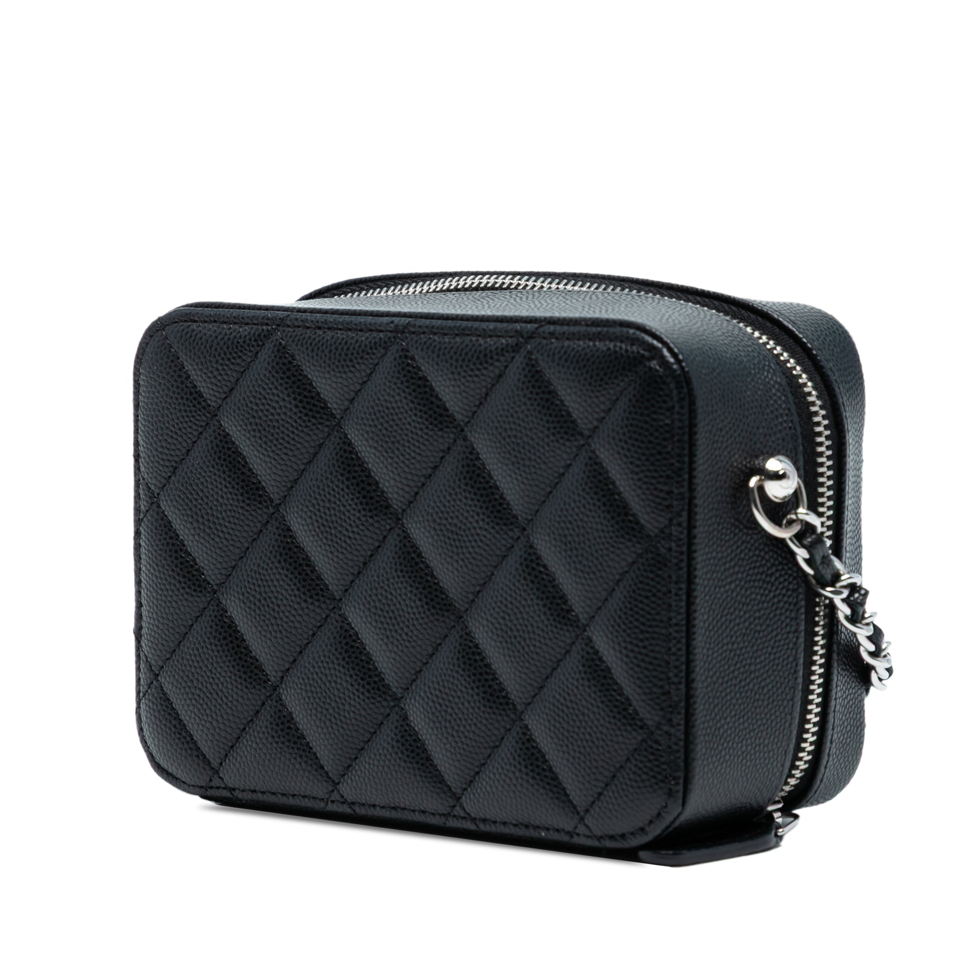 Chanel CC Quilted Caviar Camera Bag - image 2