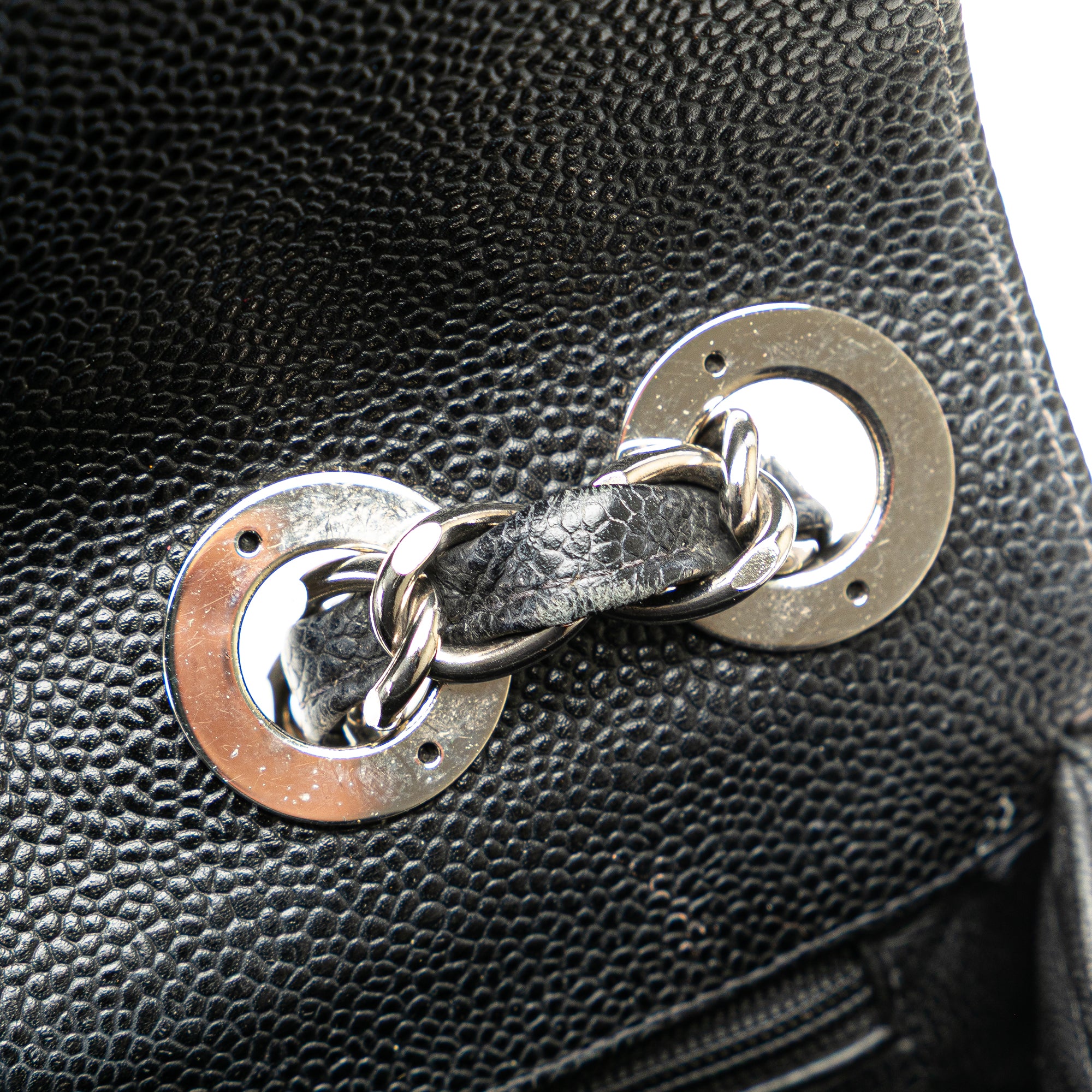 Chanel Jumbo Quilted Caviar Single Flap - image 8