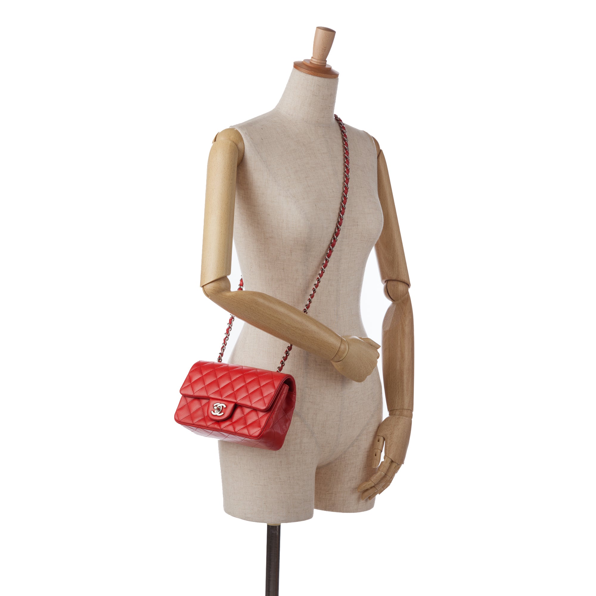 Chanel Mini Rectangular Classic Lambskin Single Flap - image 10