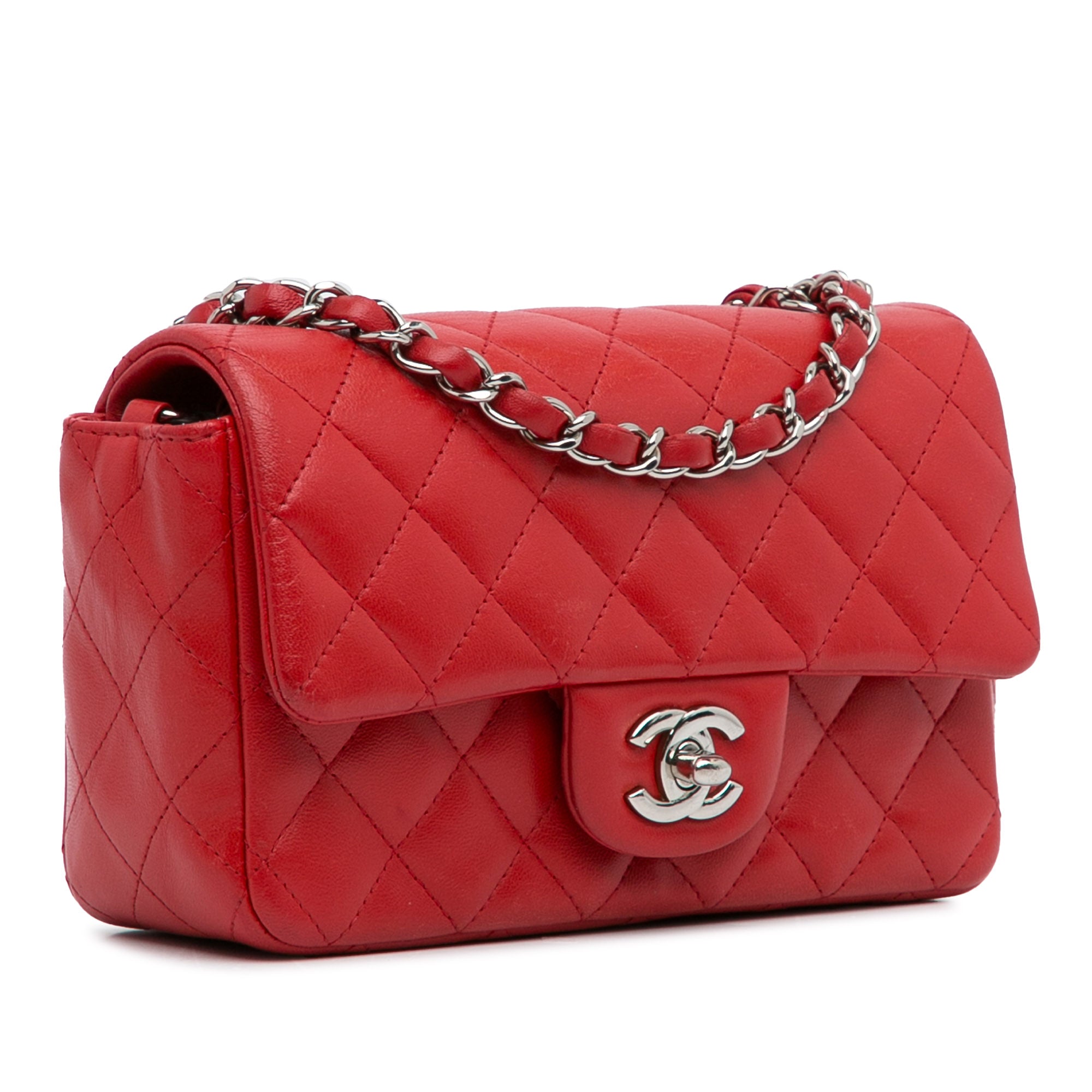 Chanel Mini Rectangular Classic Lambskin Single Flap - image 2