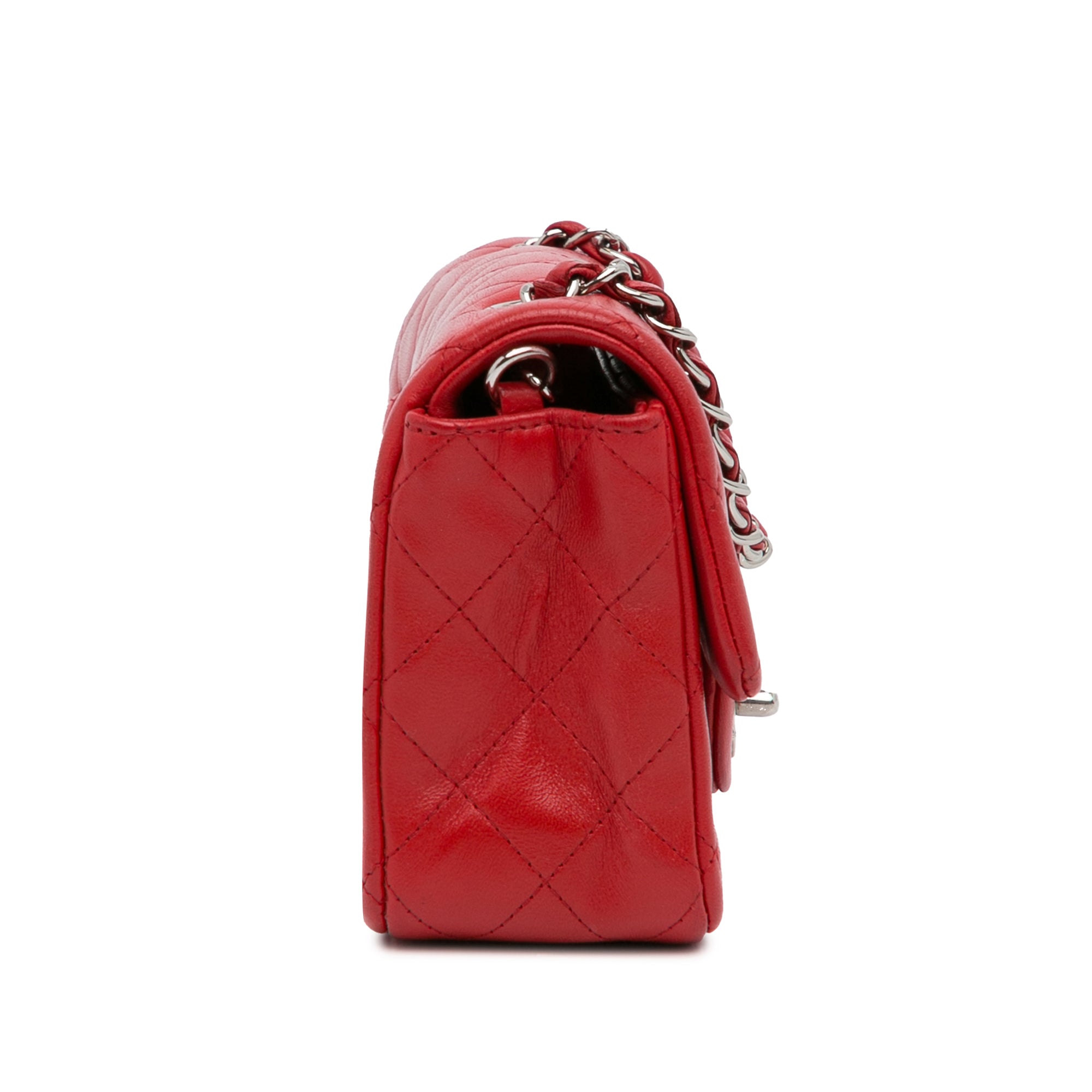 Chanel Mini Rectangular Classic Lambskin Single Flap - image 3