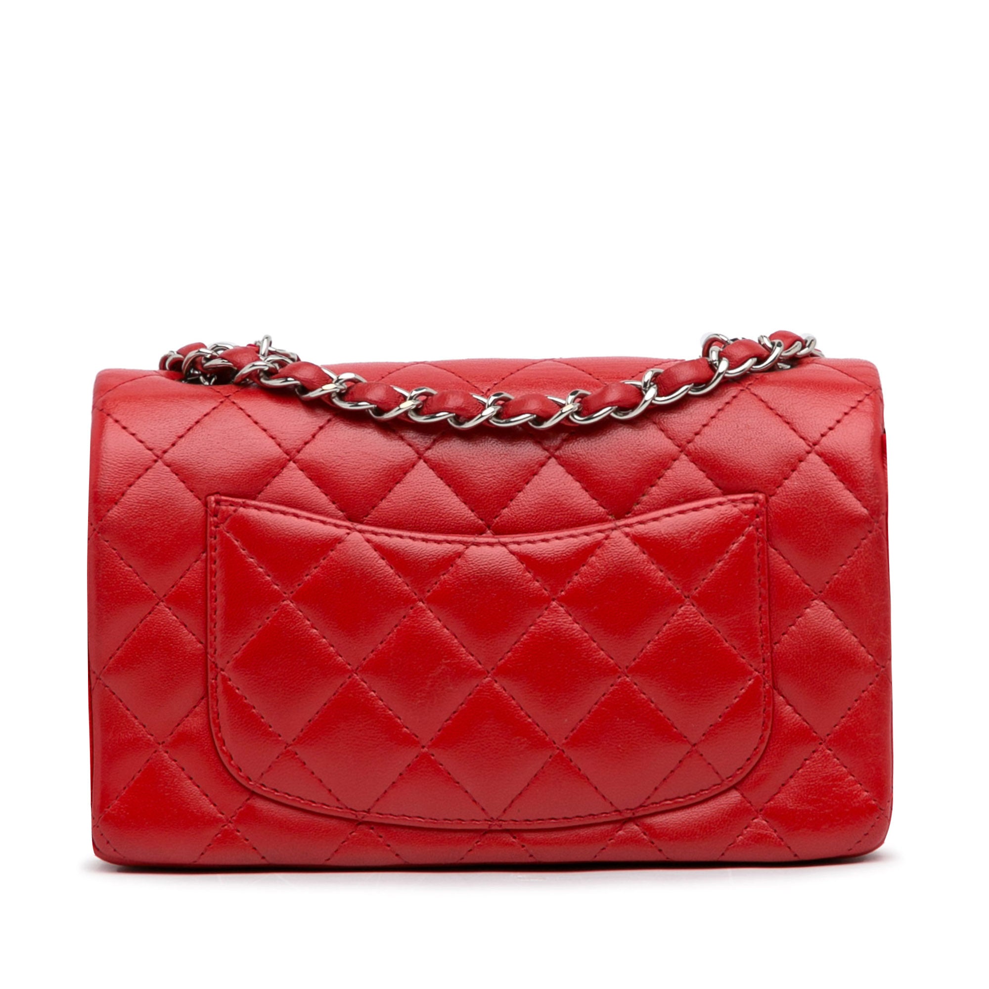 Chanel Mini Rectangular Classic Lambskin Single Flap - image 4