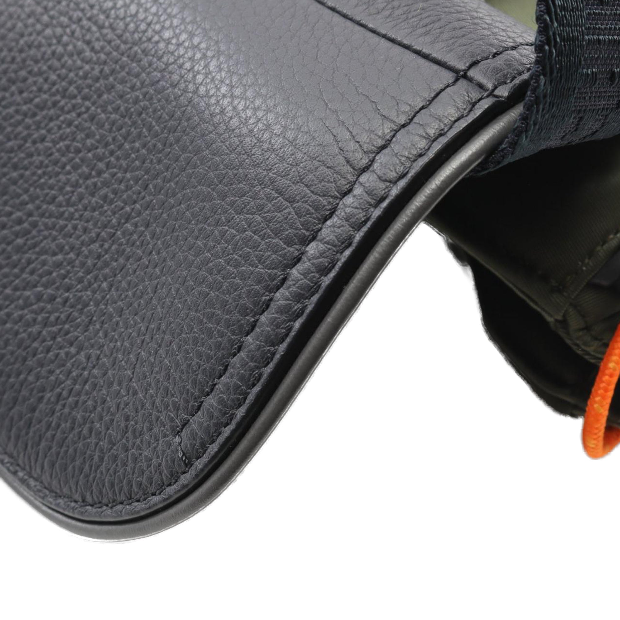 Dior Sacai Technical Fabric and Grained Calfskin Saddle Bag - image 6