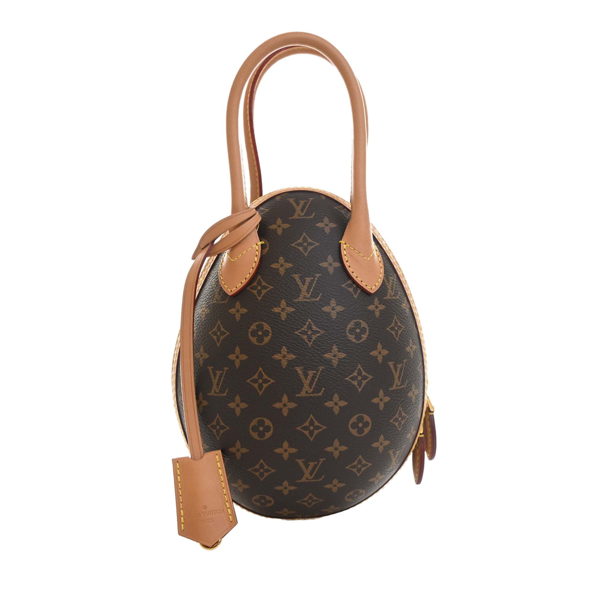 Louis Vuitton Monogram and Calfskin Egg Bag - image 4