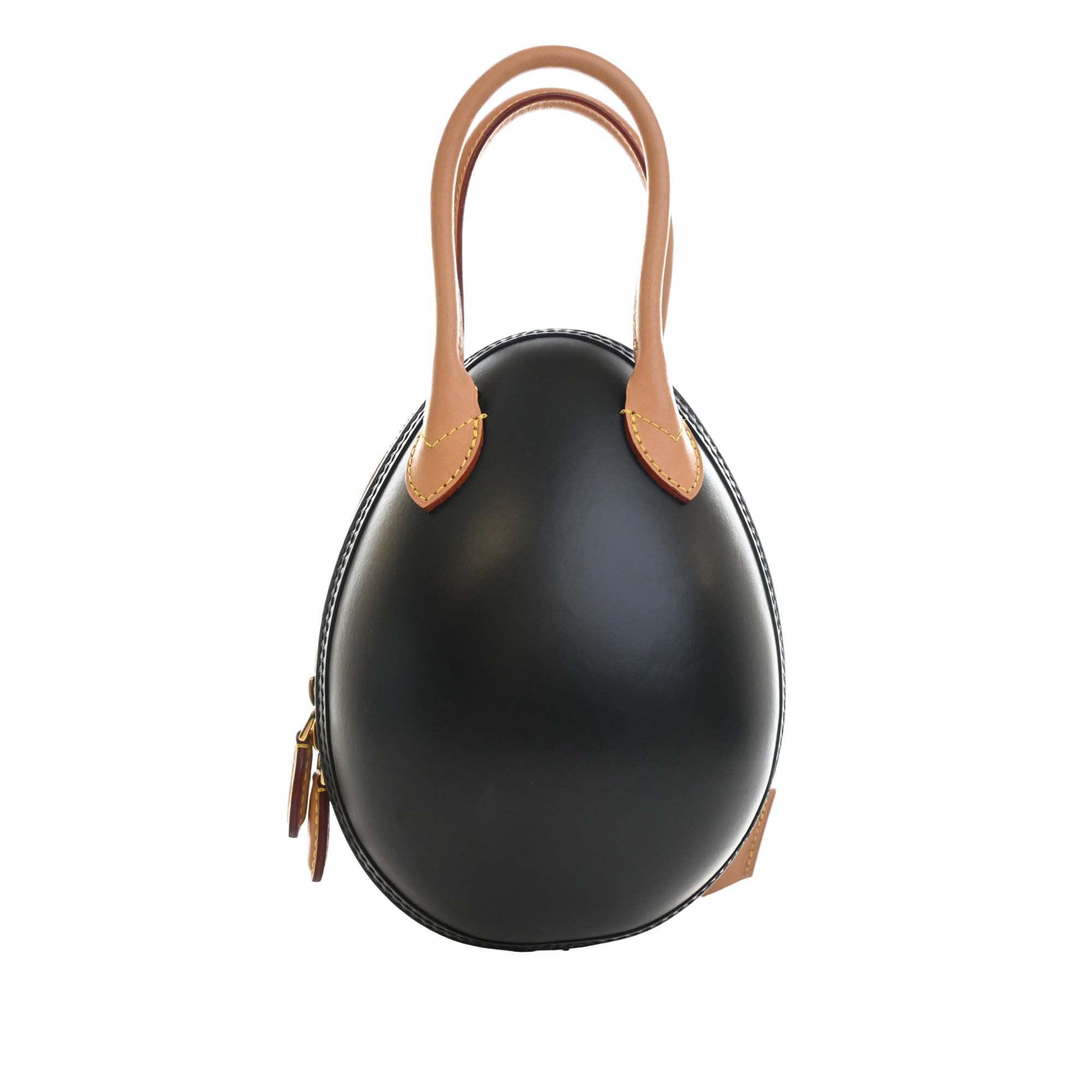 Louis Vuitton Monogram and Calfskin Egg Bag - image 5