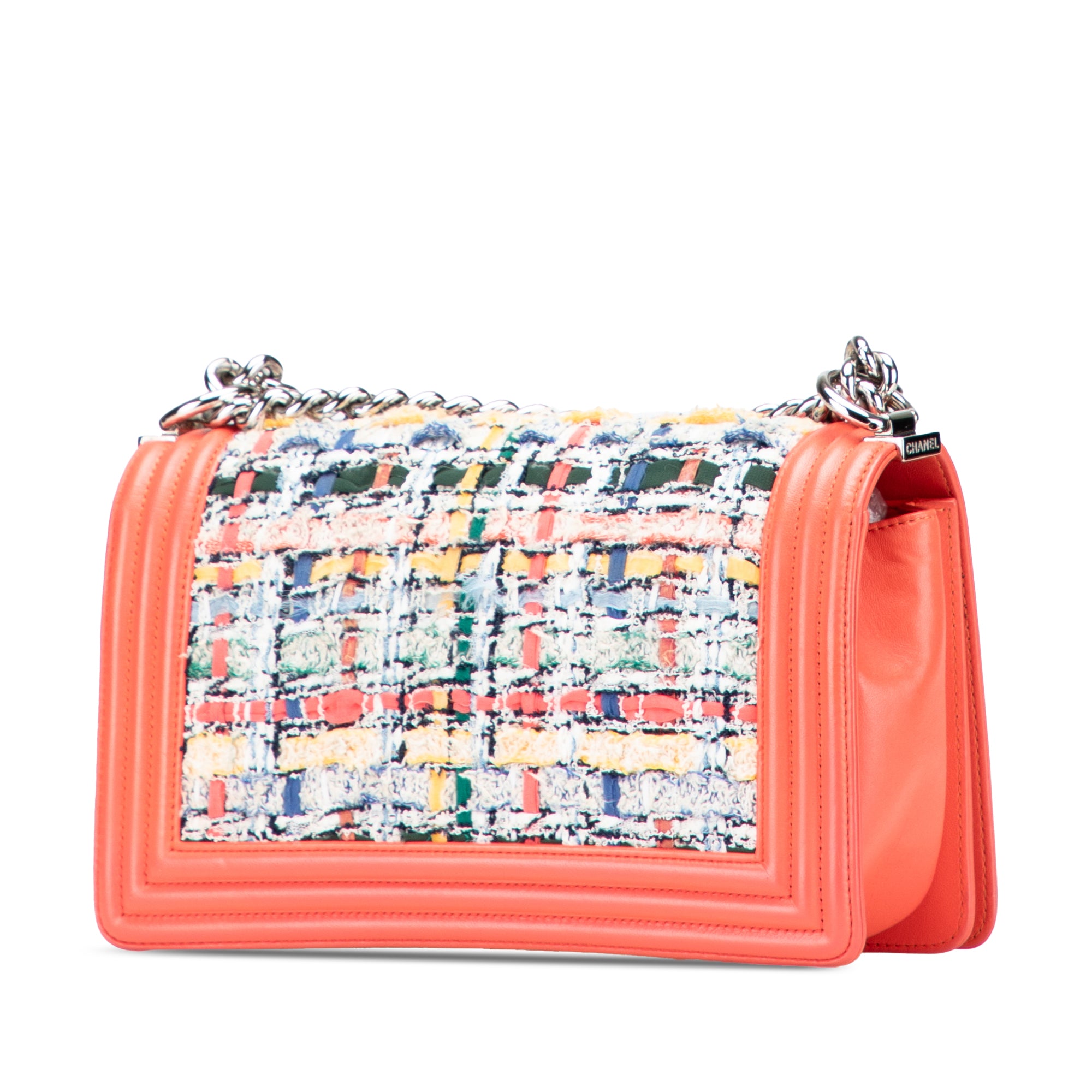 Chanel Small Tweed and Lambskin Boy Flap - image 2