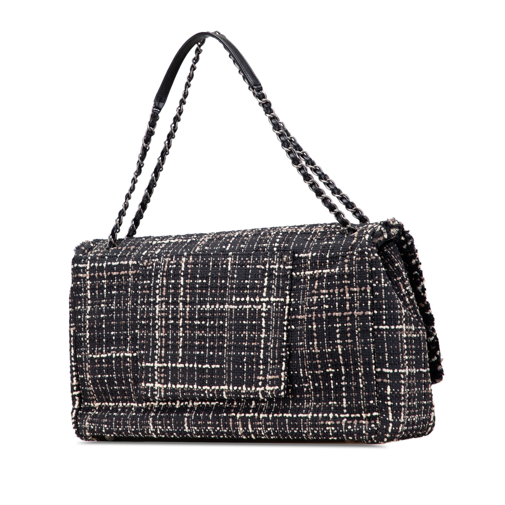 Chanel XXL CC Tweed Single Flap - image 2