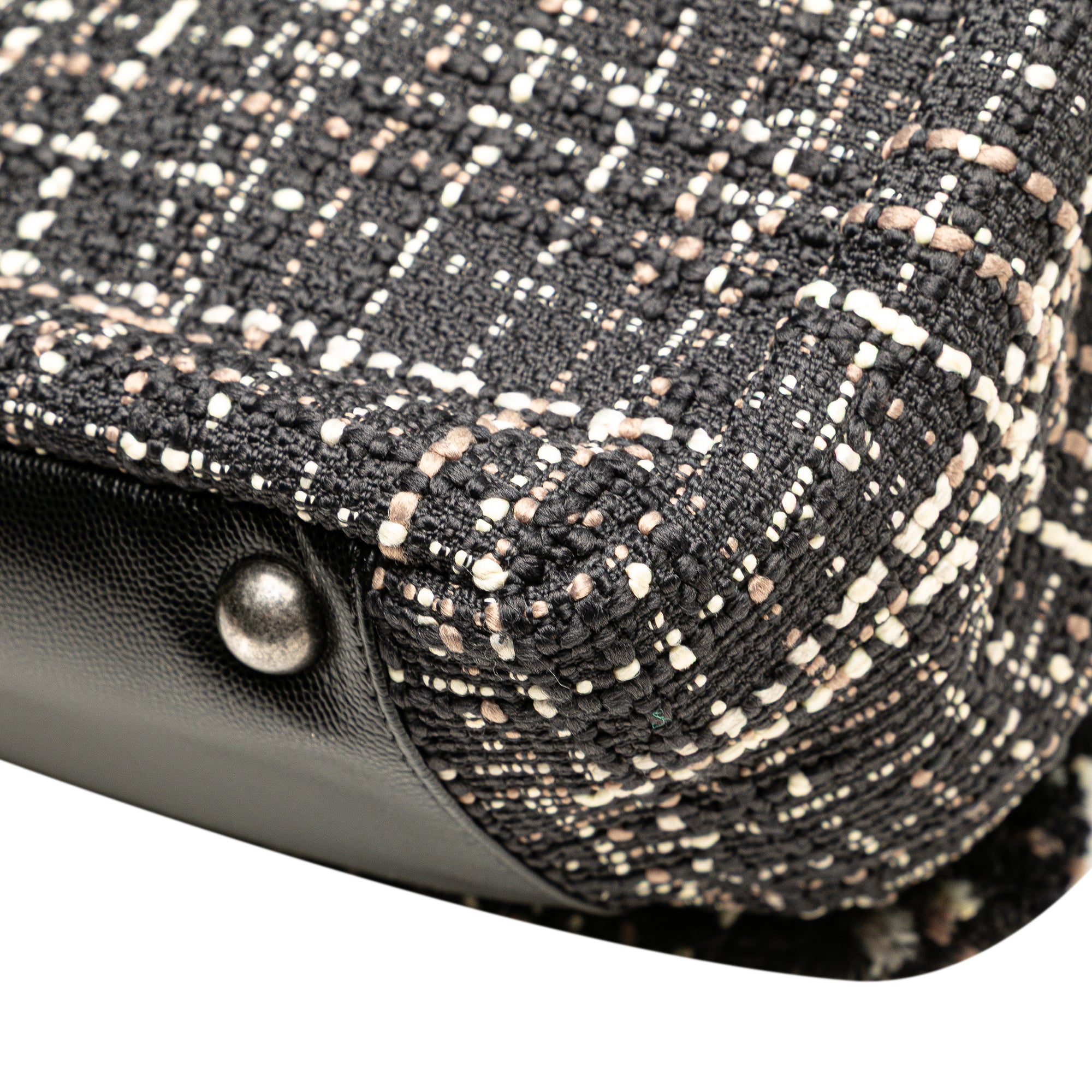 Chanel XXL CC Tweed Single Flap - image 9