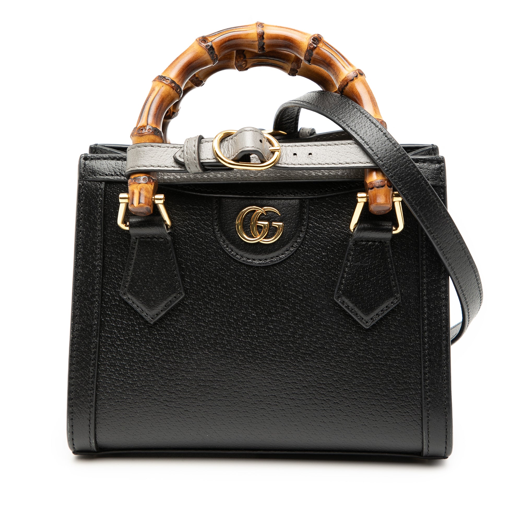 Gucci Small Calfskin Bamboo Diana Satchel - image 1