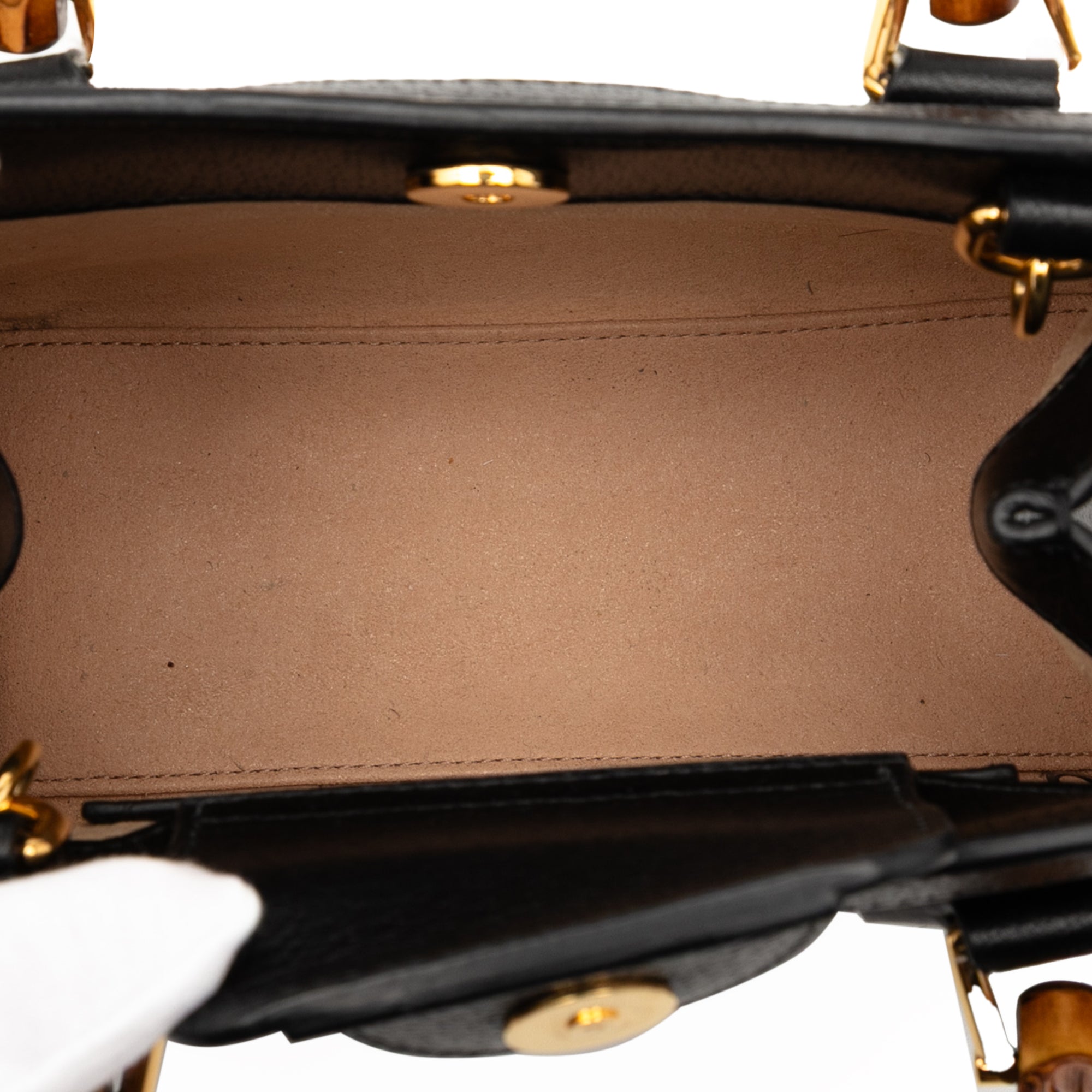 Gucci Small Calfskin Bamboo Diana Satchel - image 4