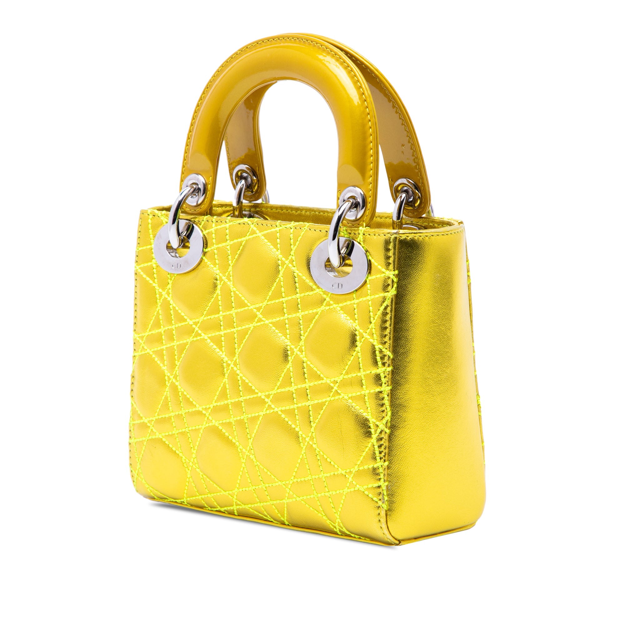 Dior Anselm Reyle Mini Metallic Lambskin Cannage Lady Dior - image 2