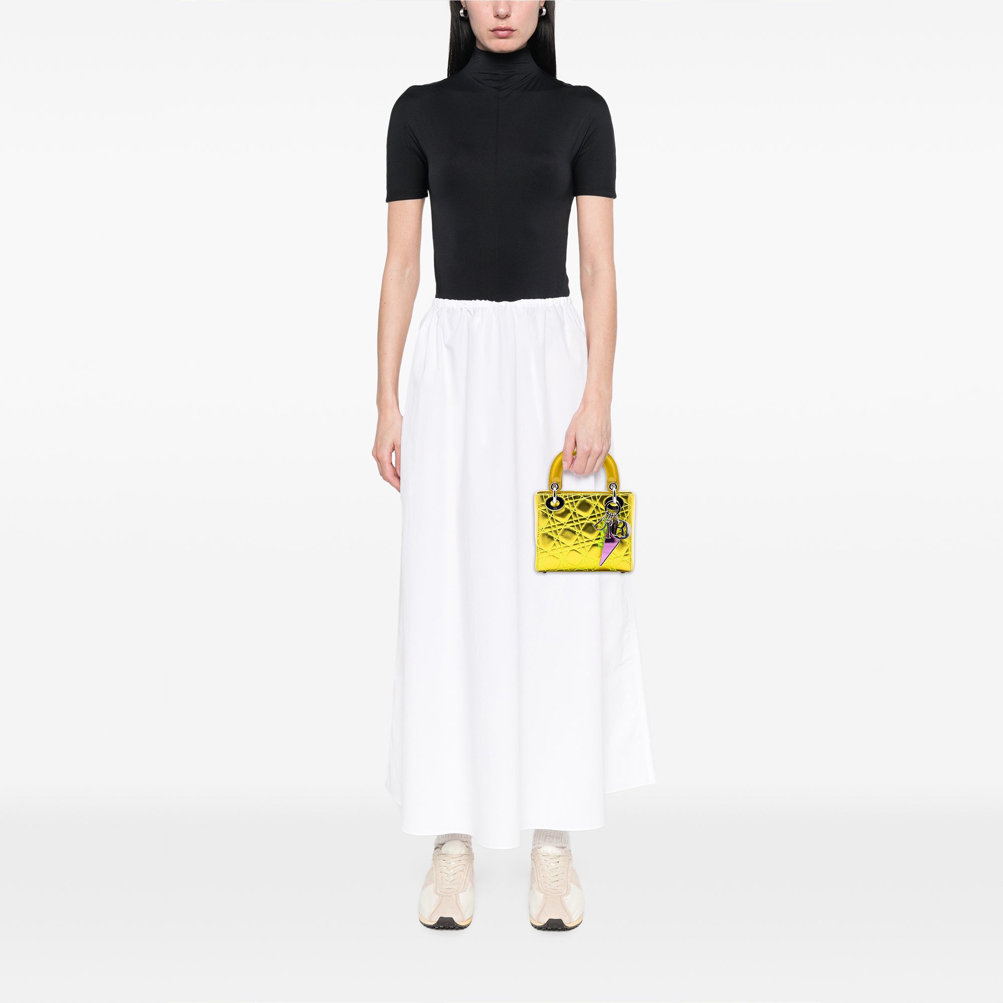 Dior Anselm Reyle Mini Metallic Lambskin Cannage Lady Dior - image 6