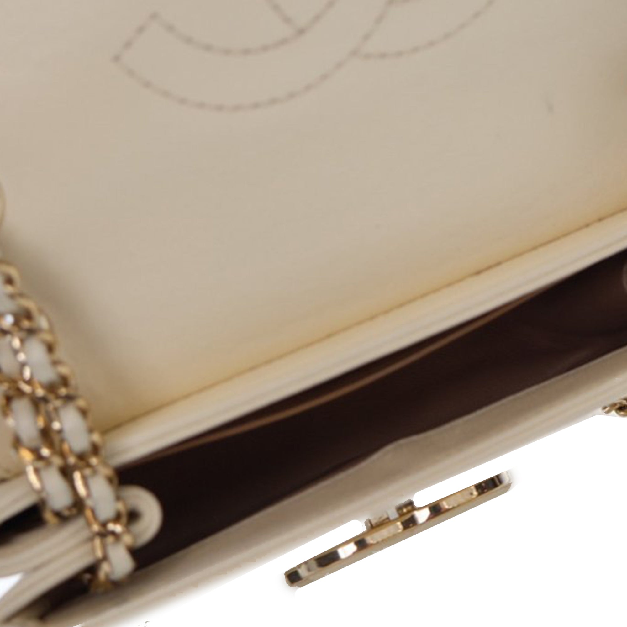 Chanel Small CC Chevron Sheepskin Subtle Flap - image 8