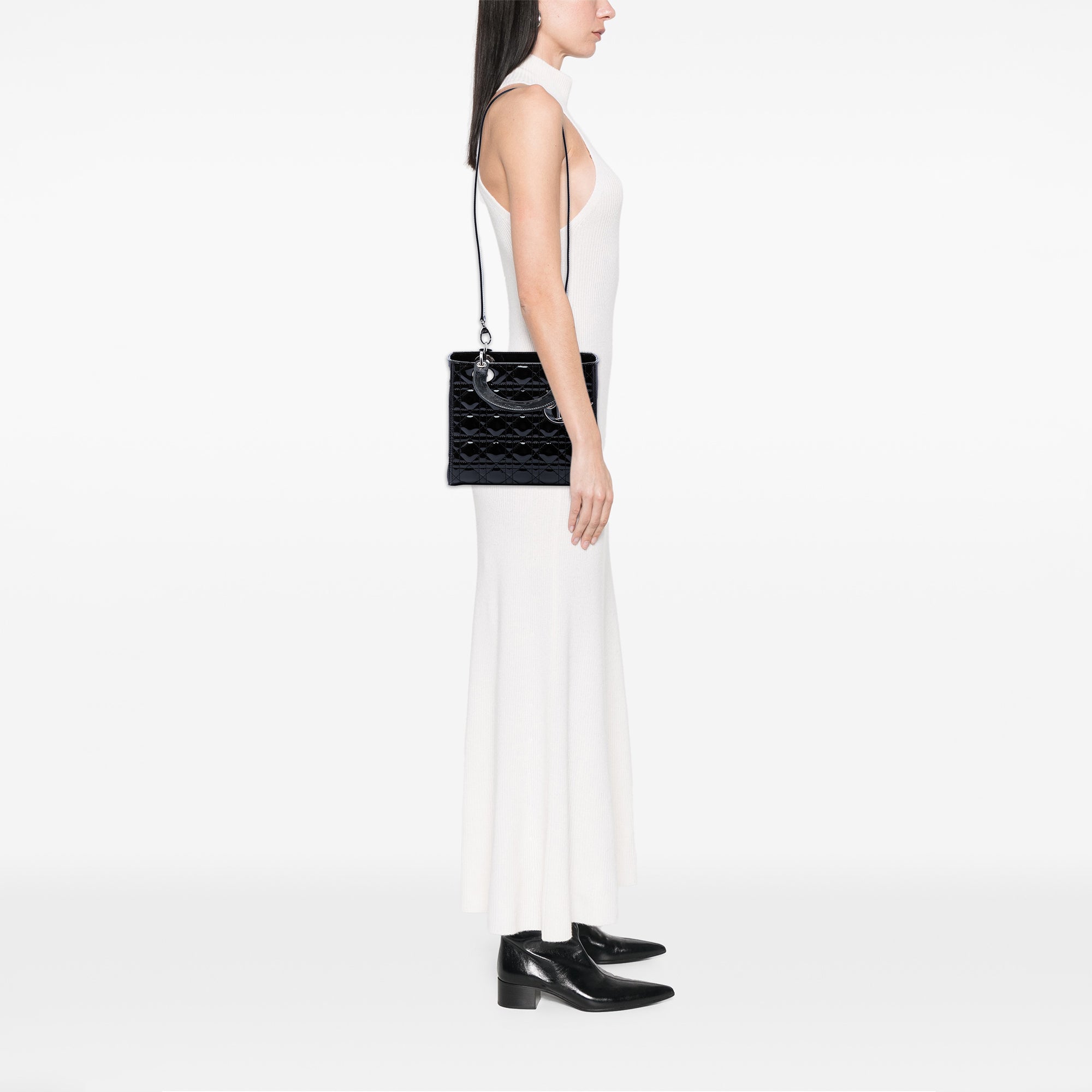 Dior Medium Patent Cannage Lady Dior - image 6
