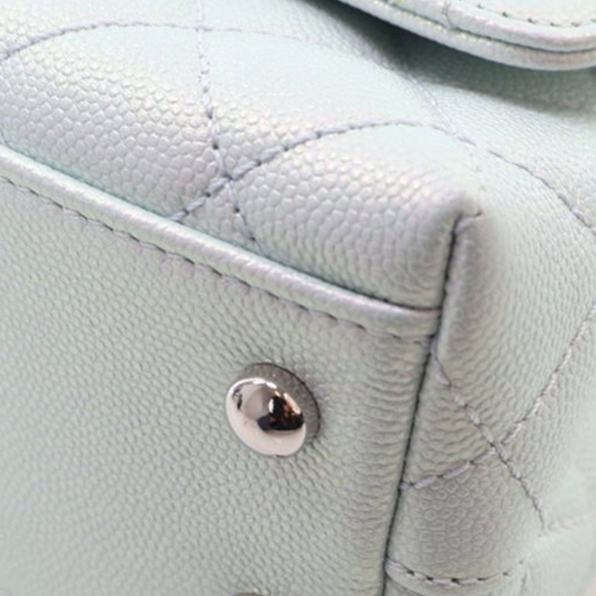 Chanel Extra Mini Iridescent Caviar Rainbow CC Coco Top Handle Bag - image 9