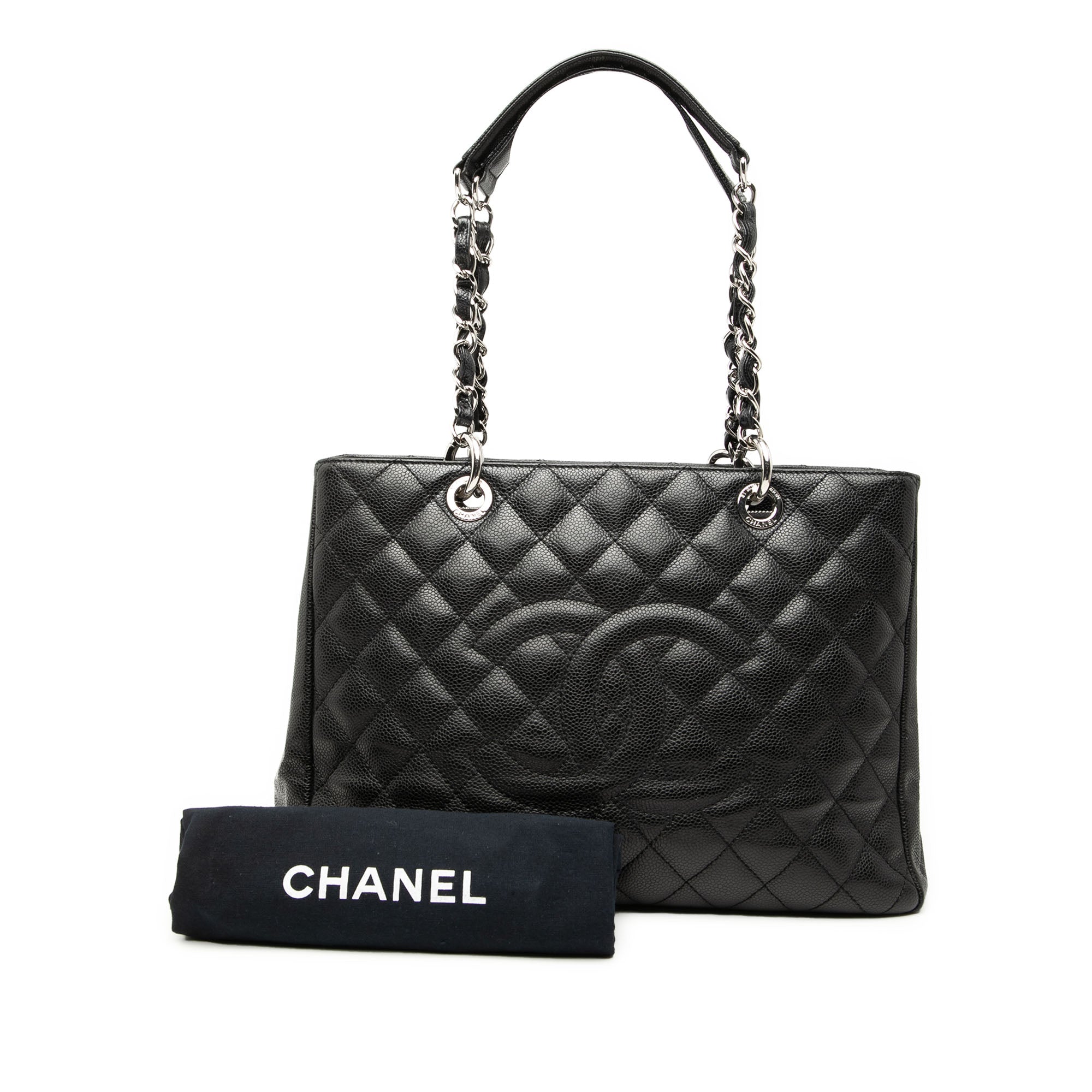 Chanel Caviar Grand Shopping Tote - image 8