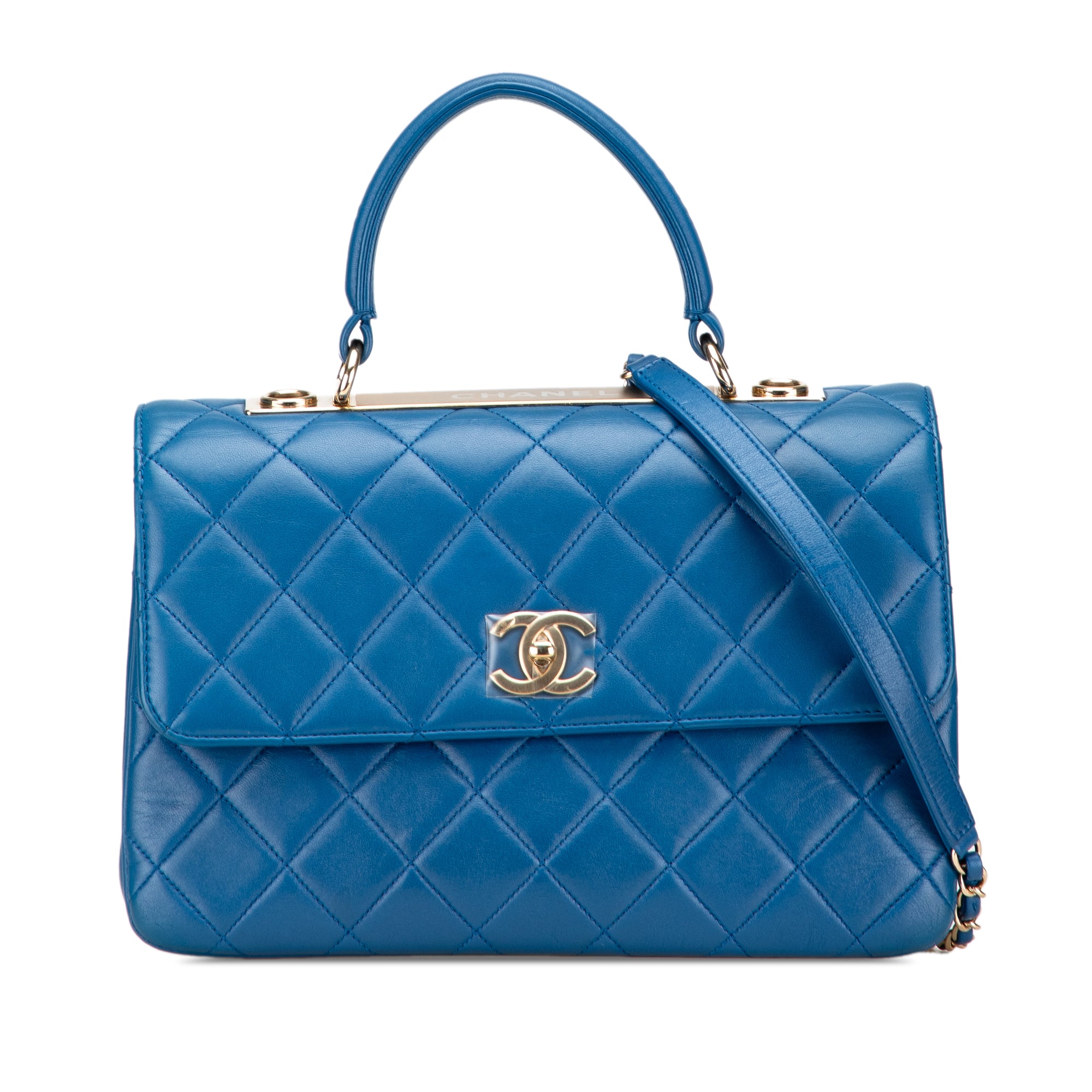 Chanel Medium Lambskin Trendy CC Top Handle Bag - image 1
