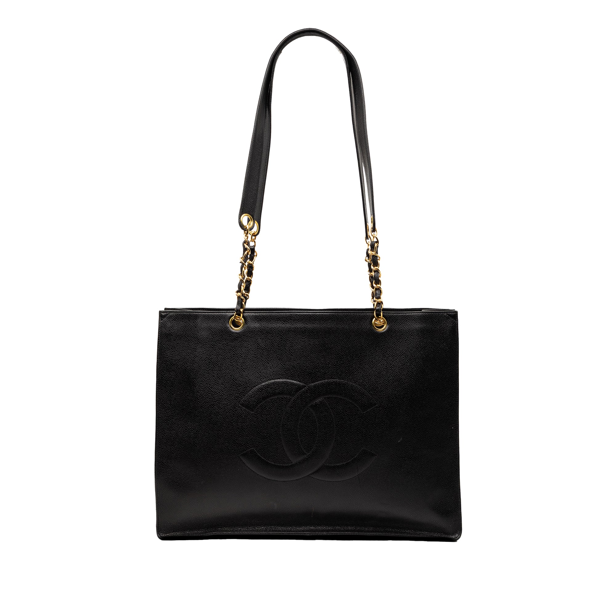 Chanel CC Caviar Chain Tote - image 1