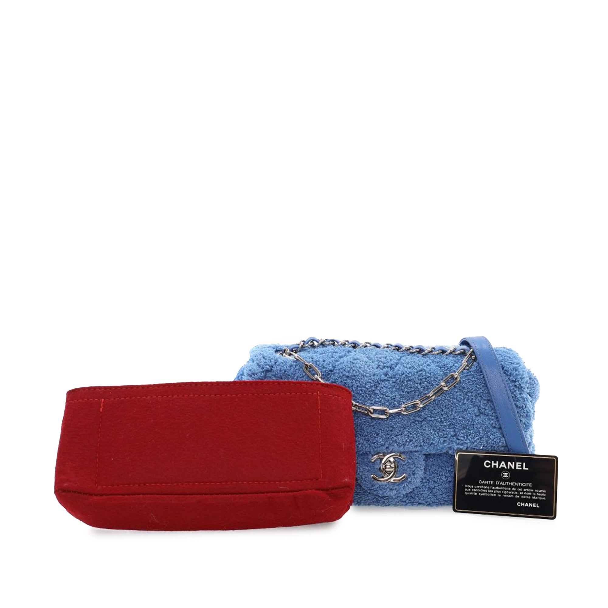 Chanel Medium Quilted Terry Cloth Coco Beach Flap - image 11