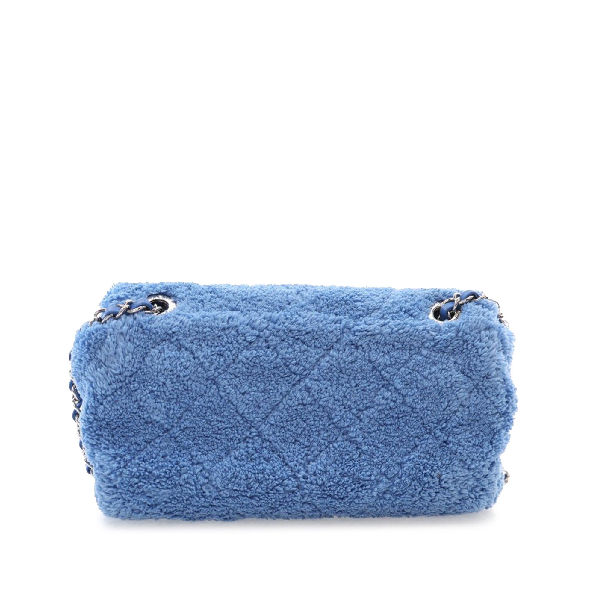Chanel Medium Quilted Terry Cloth Coco Beach Flap - image 2