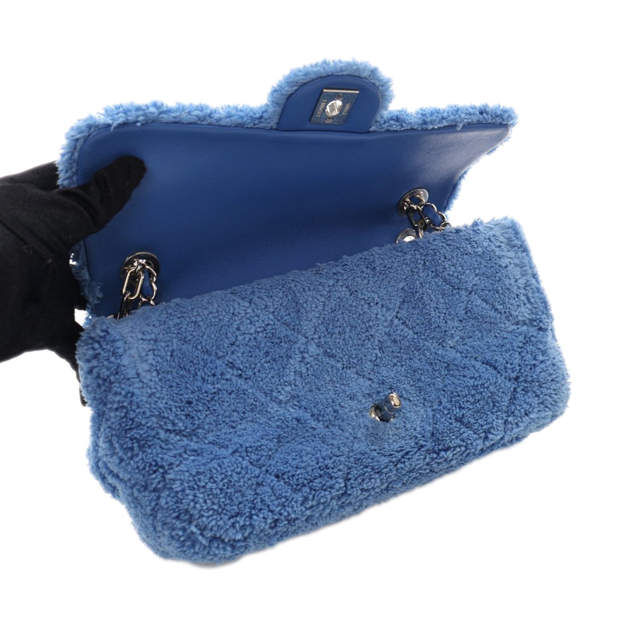 Chanel Medium Quilted Terry Cloth Coco Beach Flap - image 5