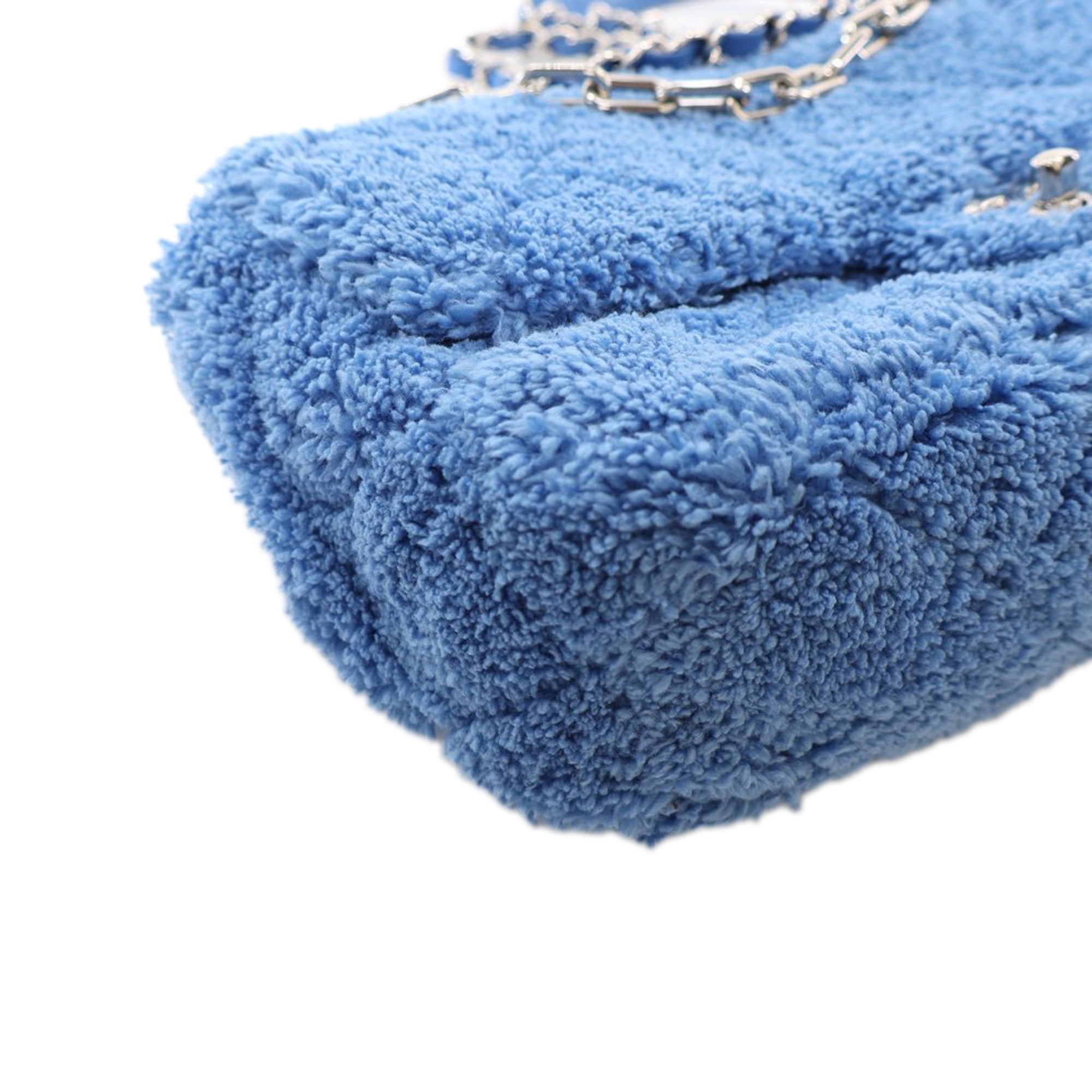 Chanel Medium Quilted Terry Cloth Coco Beach Flap - image 8