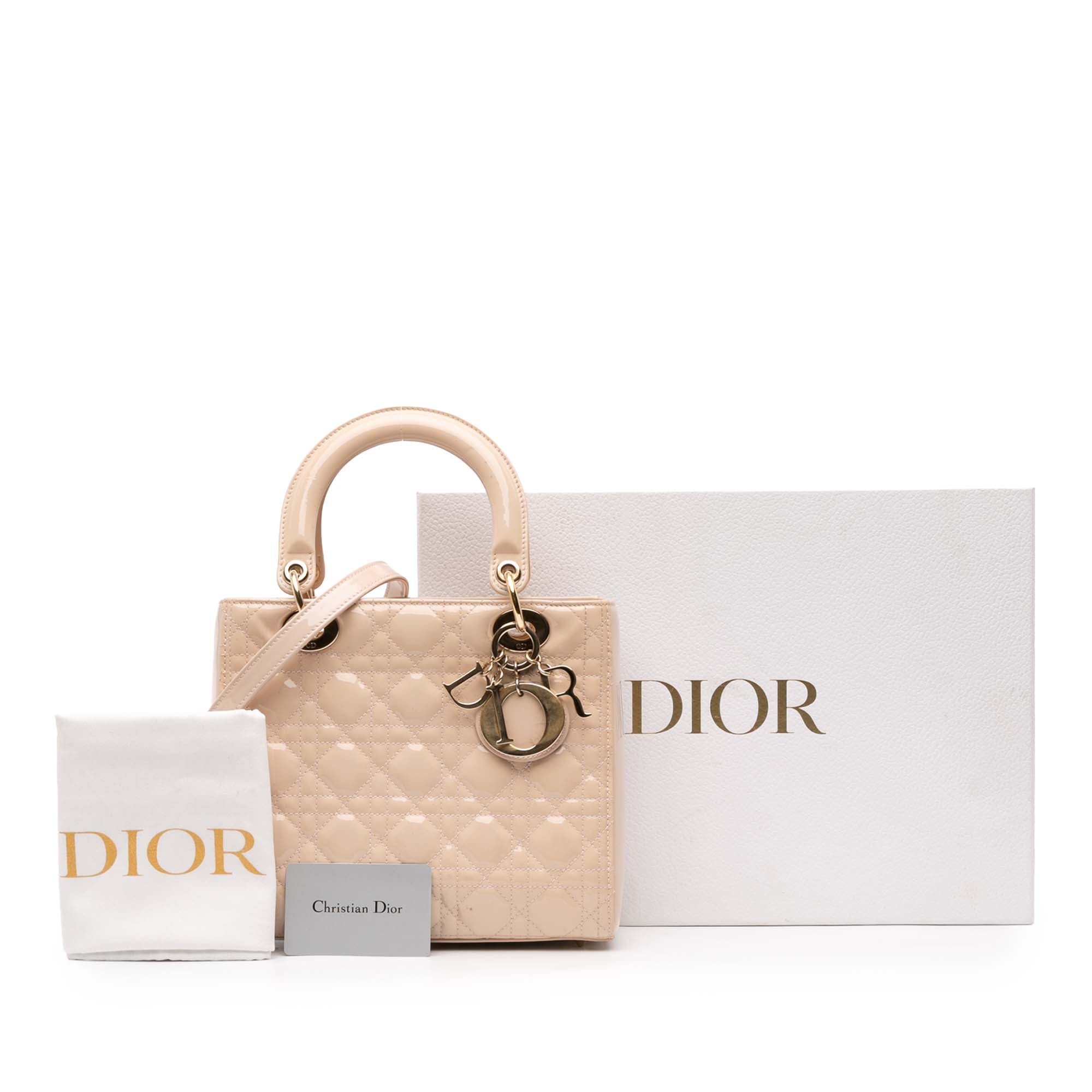 Dior Medium Patent Cannage Lady Dior - image 10