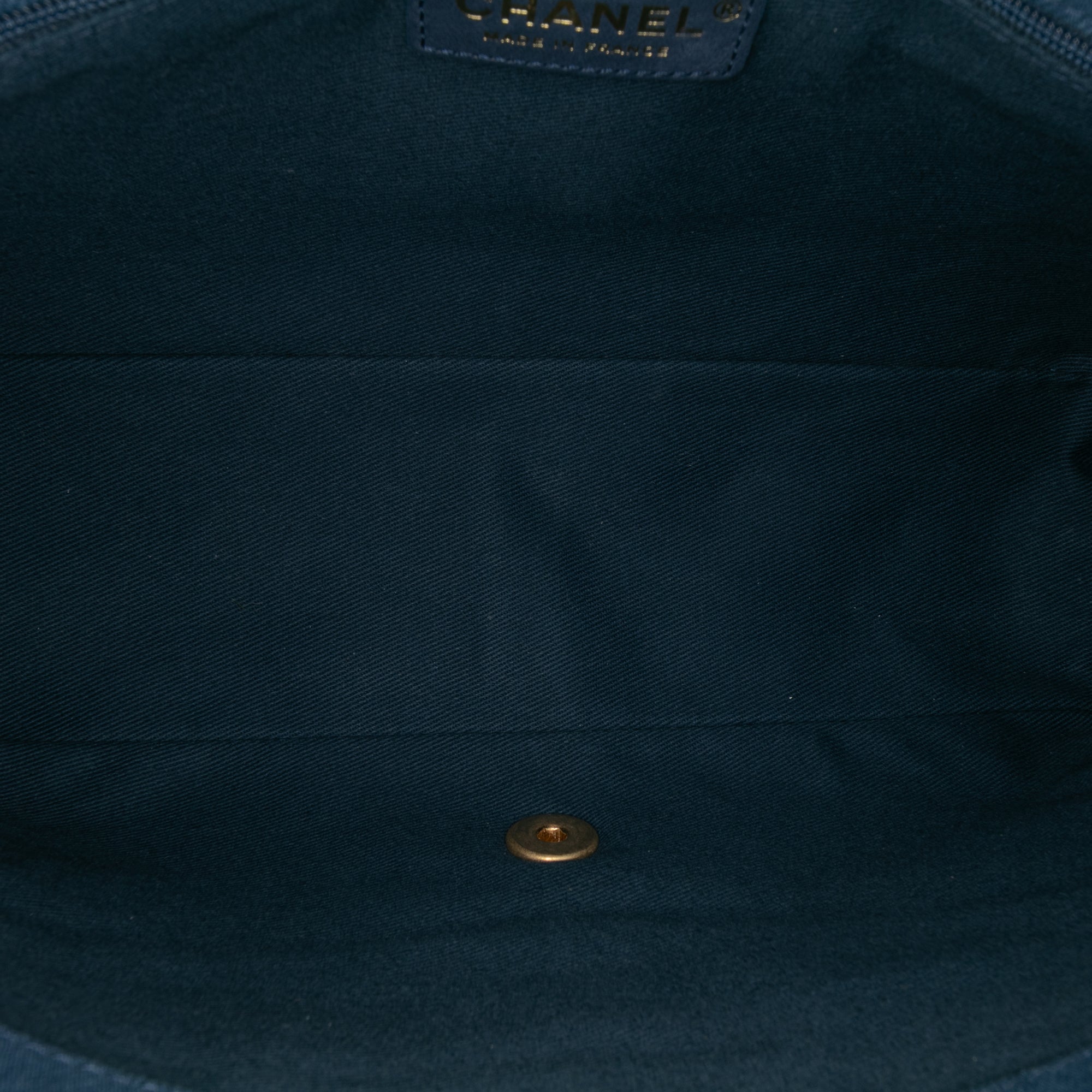 Chanel Jumbo Chevron Denim Fringe Coco Flap - image 4