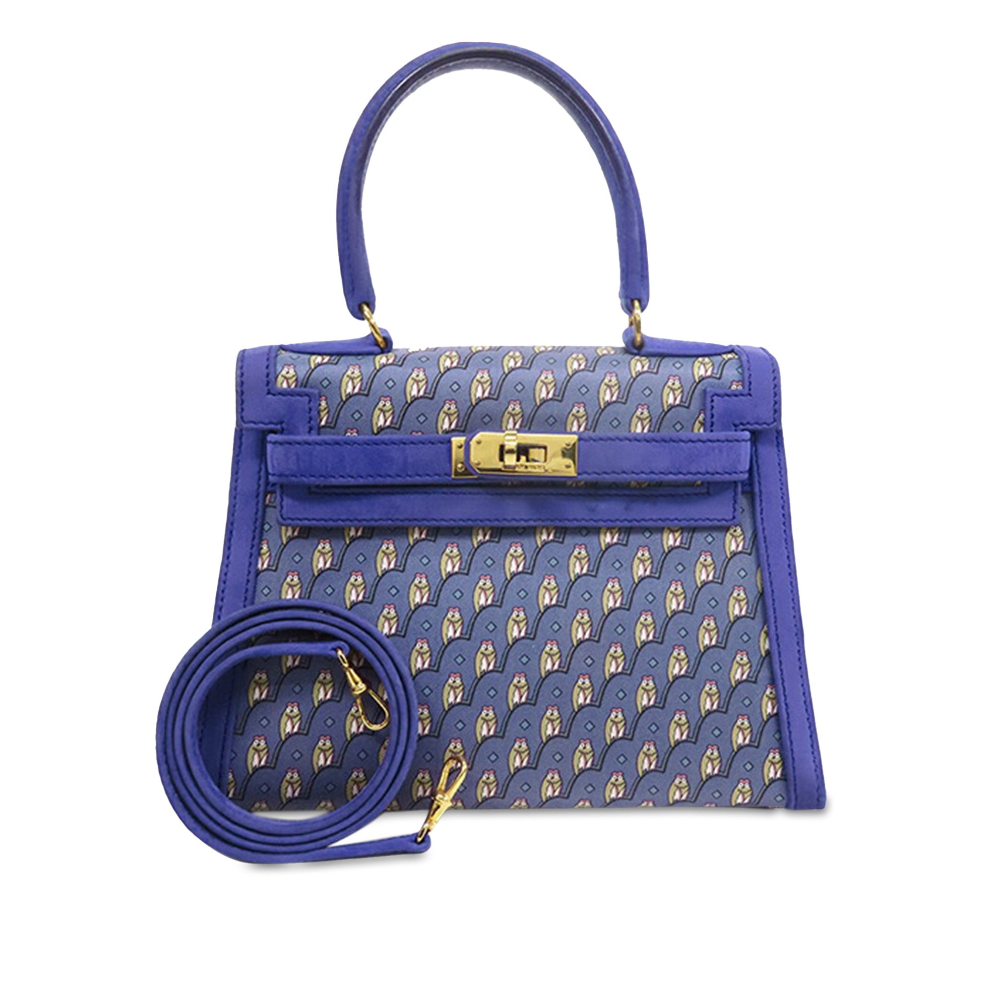 Hermès Silk and Dobris Owl Kelly Sellier 20 - image 1