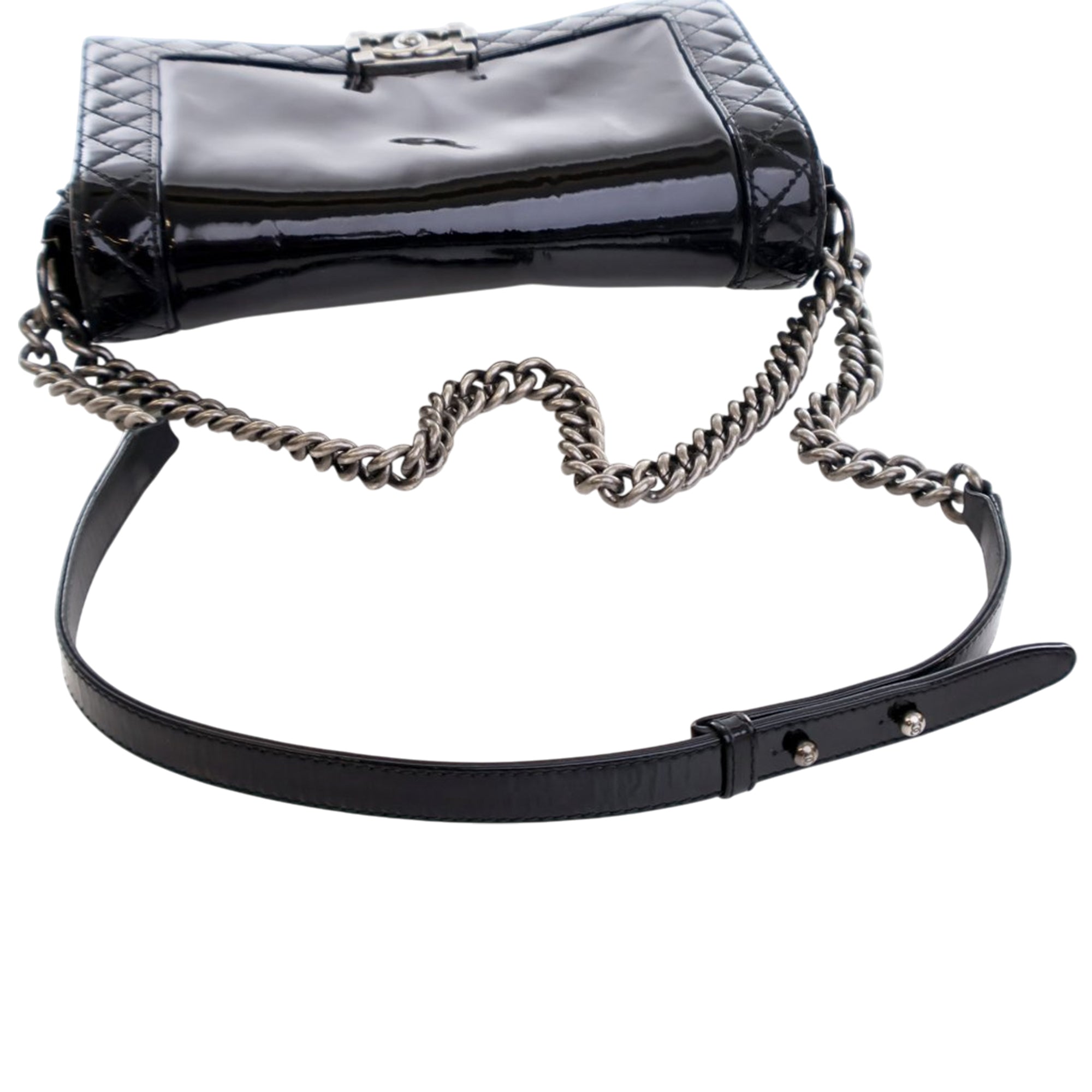 Chanel Medium Patent Boy Reverso Flap - image 11