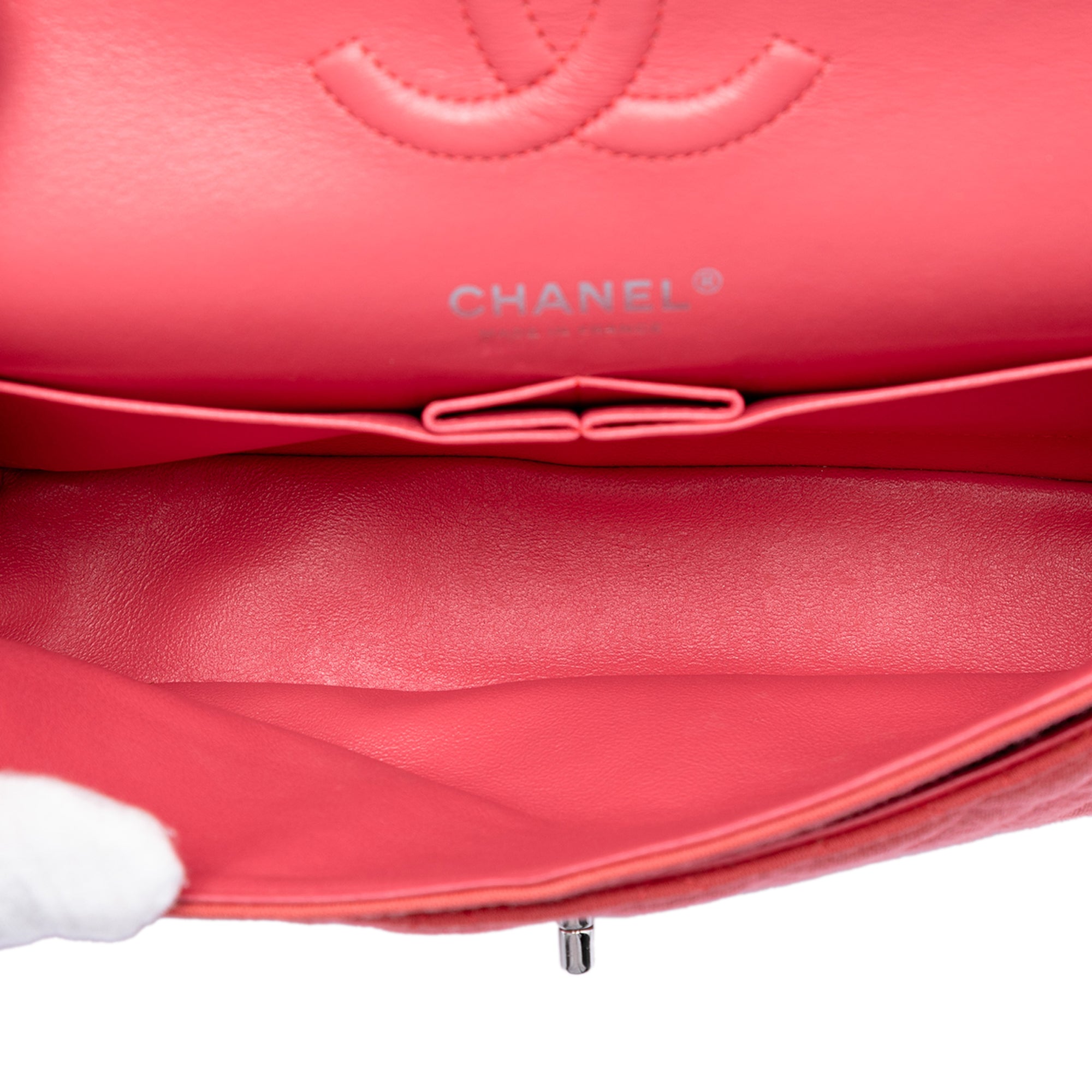 Chanel Medium Classic Jersey Double Flap - image 4