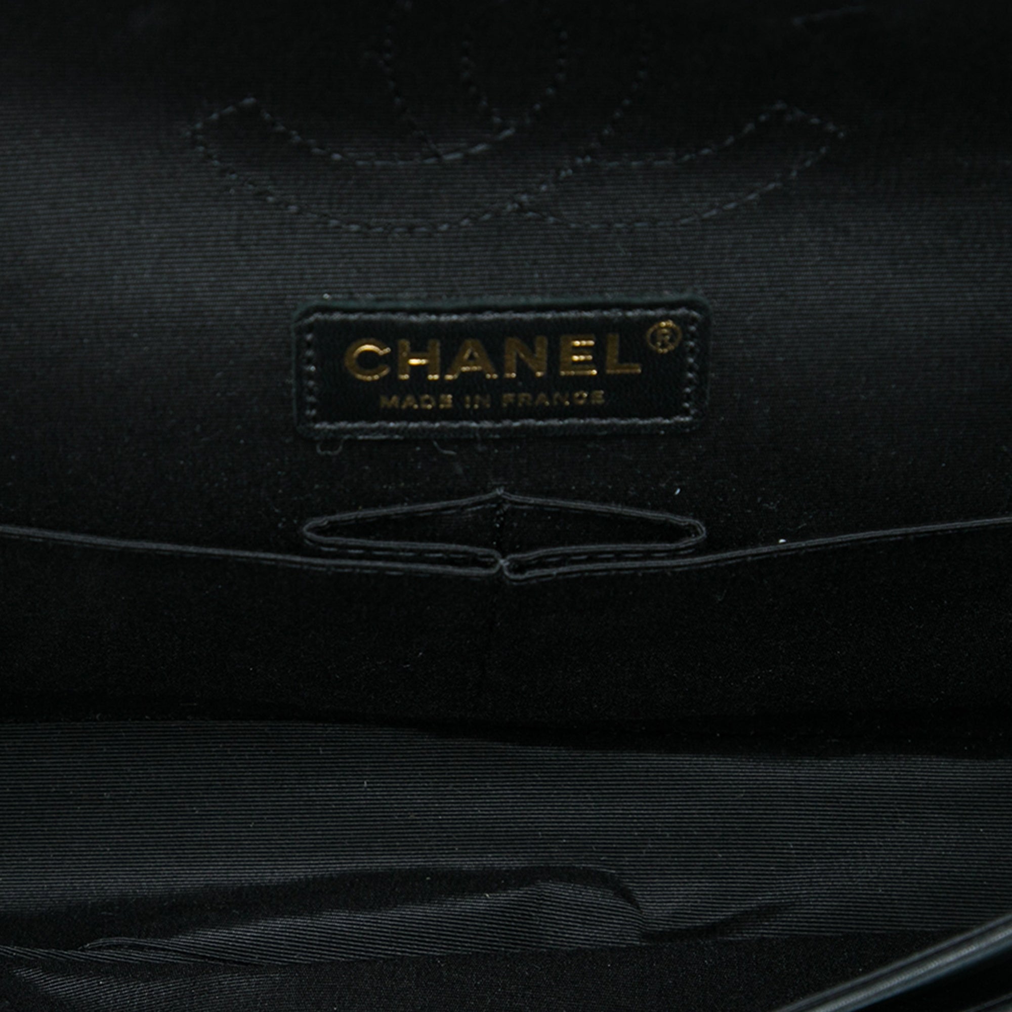 Chanel Medium Classic Bicolor Caviar and Iridescent Calfskin Double Flap - image 4