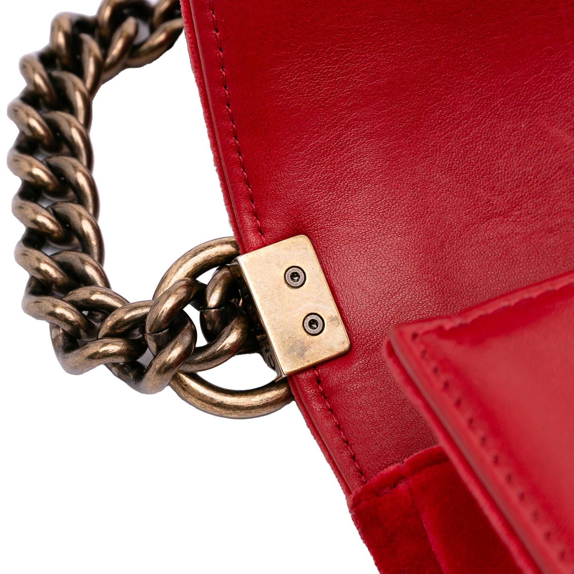 Chanel Old Medium Quilted Tweed and Velvet Boy Flap - image 9