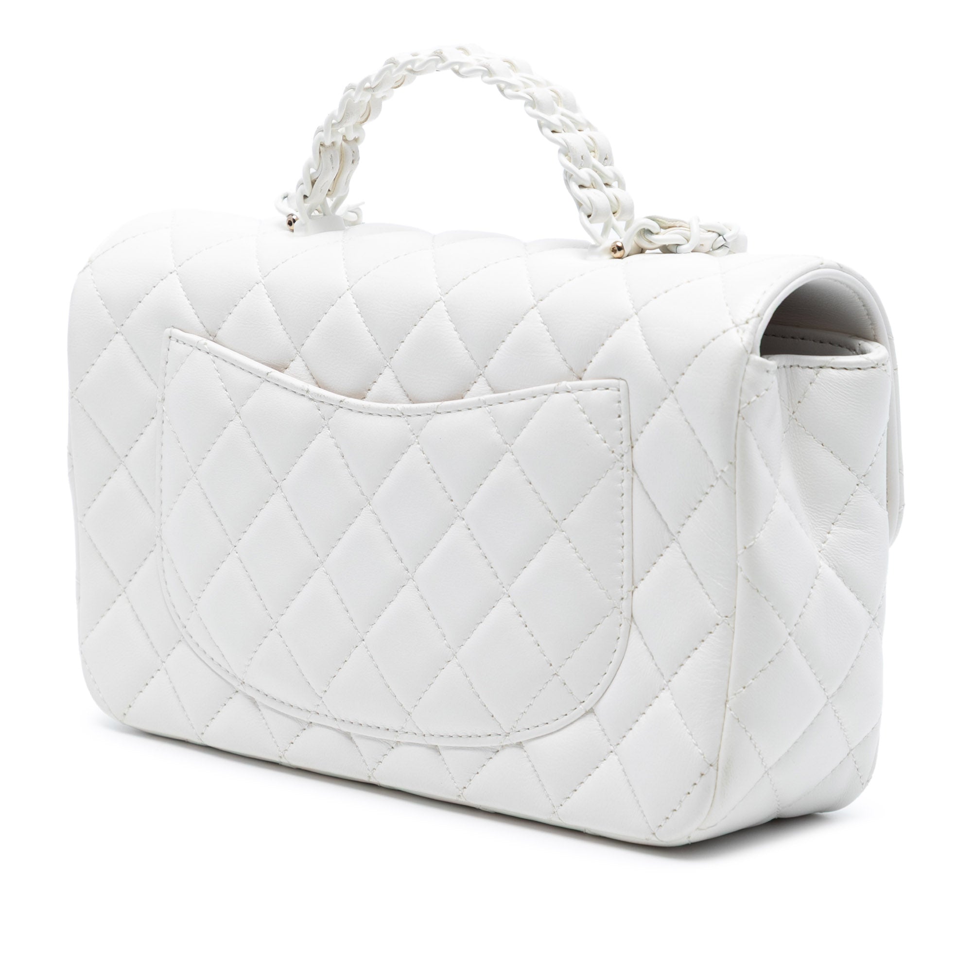 Chanel Mini Quilted Lambskin Coco Top Handle Bag - image 2