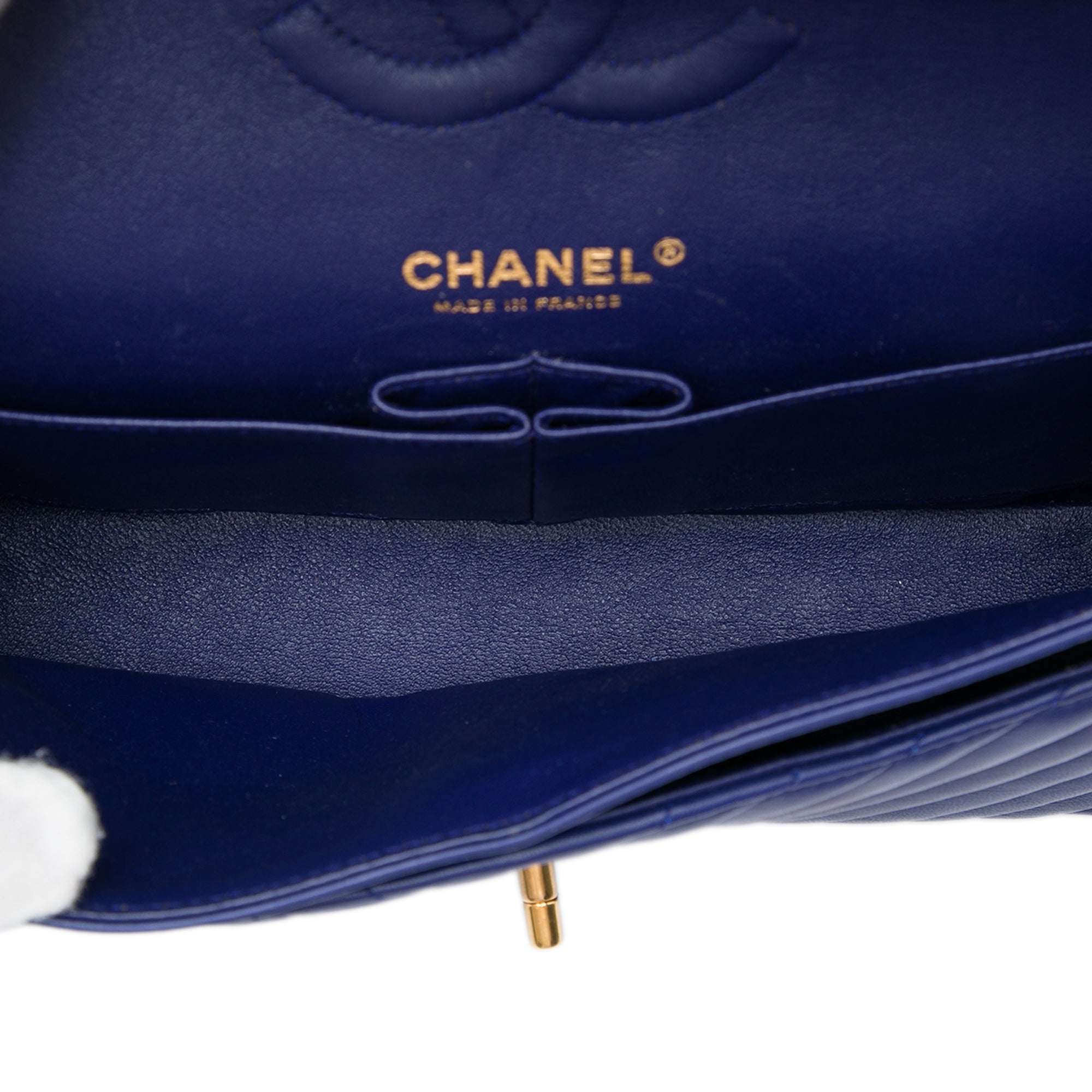 Chanel Medium Classic Chevron Lambskin Double Flap - image 4