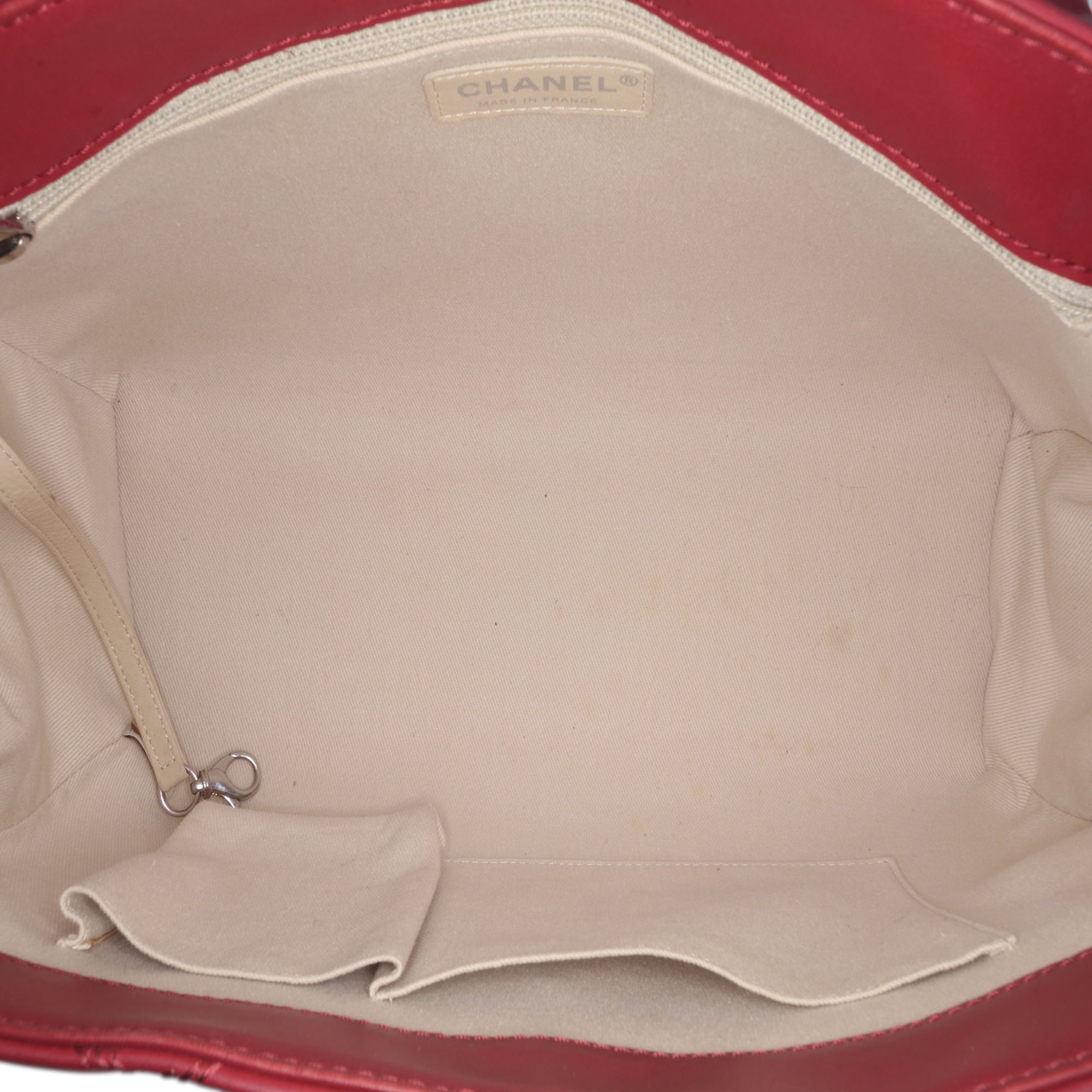 Chanel Large Calfskin Double Stitch Hampton Flap - image 4