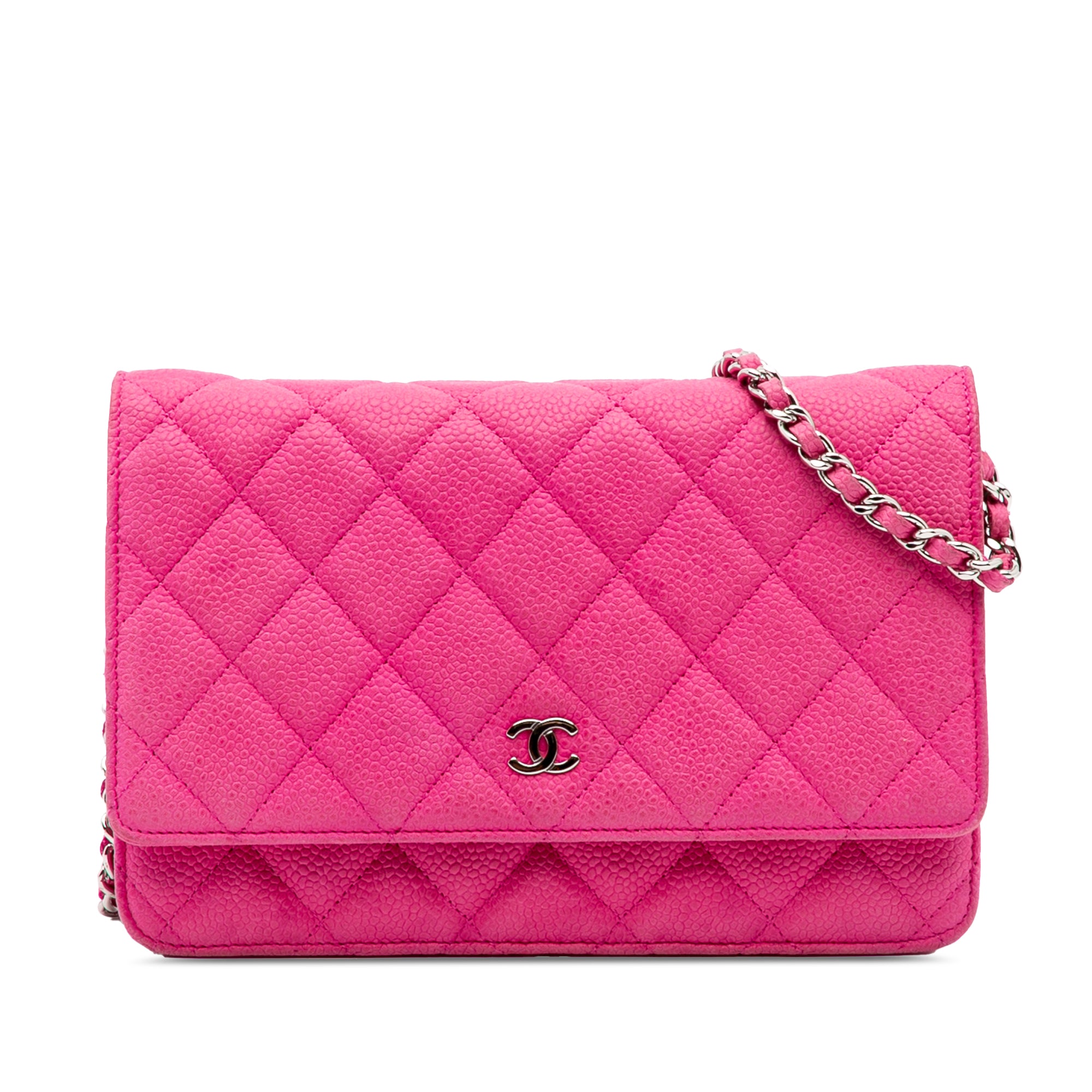 Chanel CC Caviar Wallet on Chain - image 1