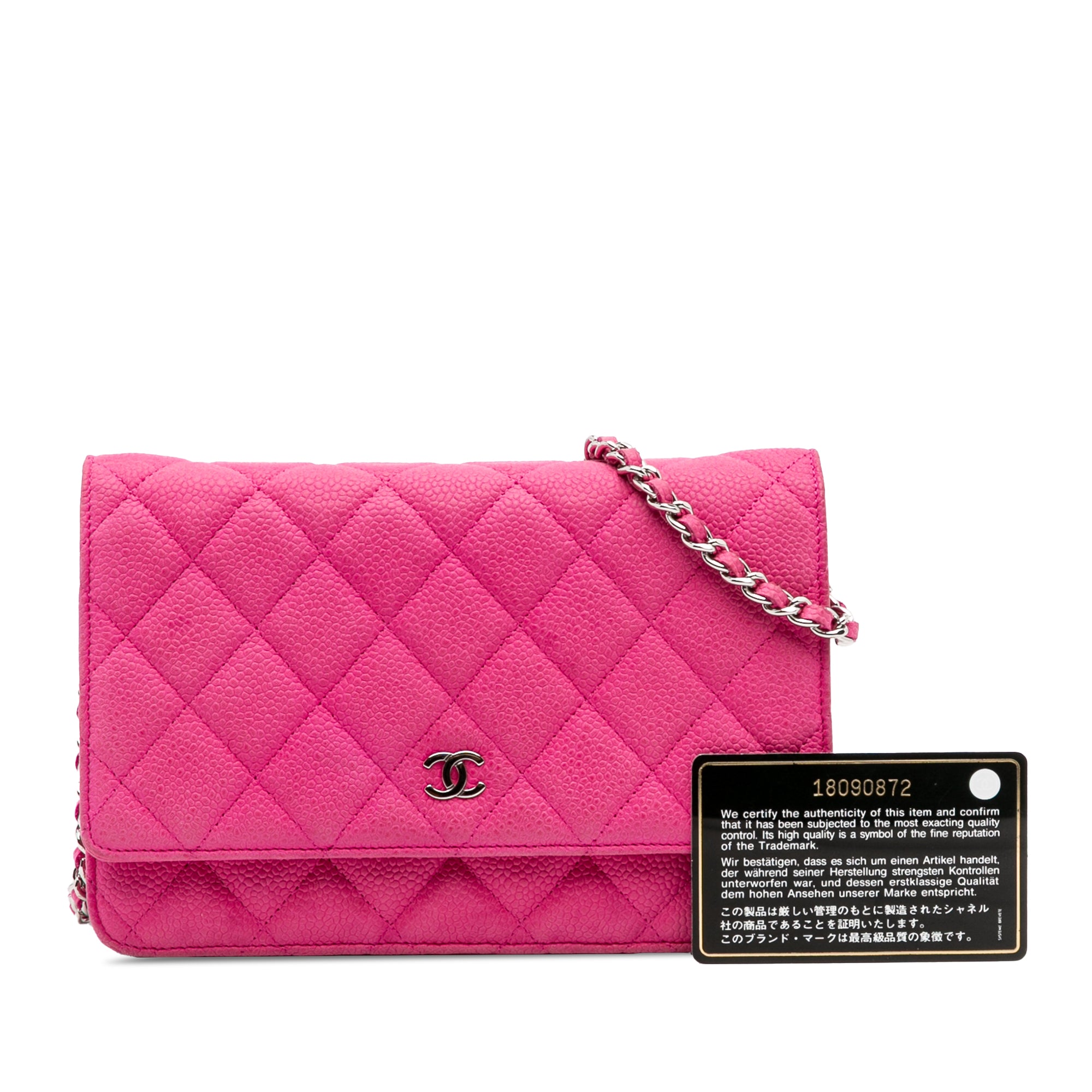 Chanel CC Caviar Wallet on Chain - image 14