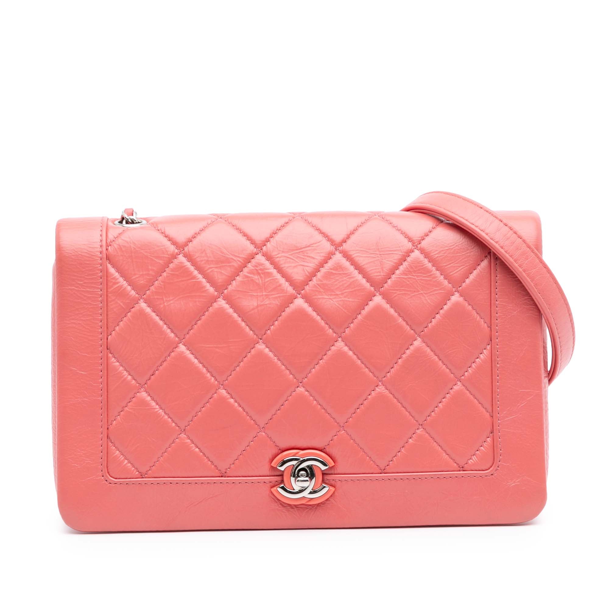 Chanel Crumpled Calfskin Bi Quilted Vintage Full Flap - image 1