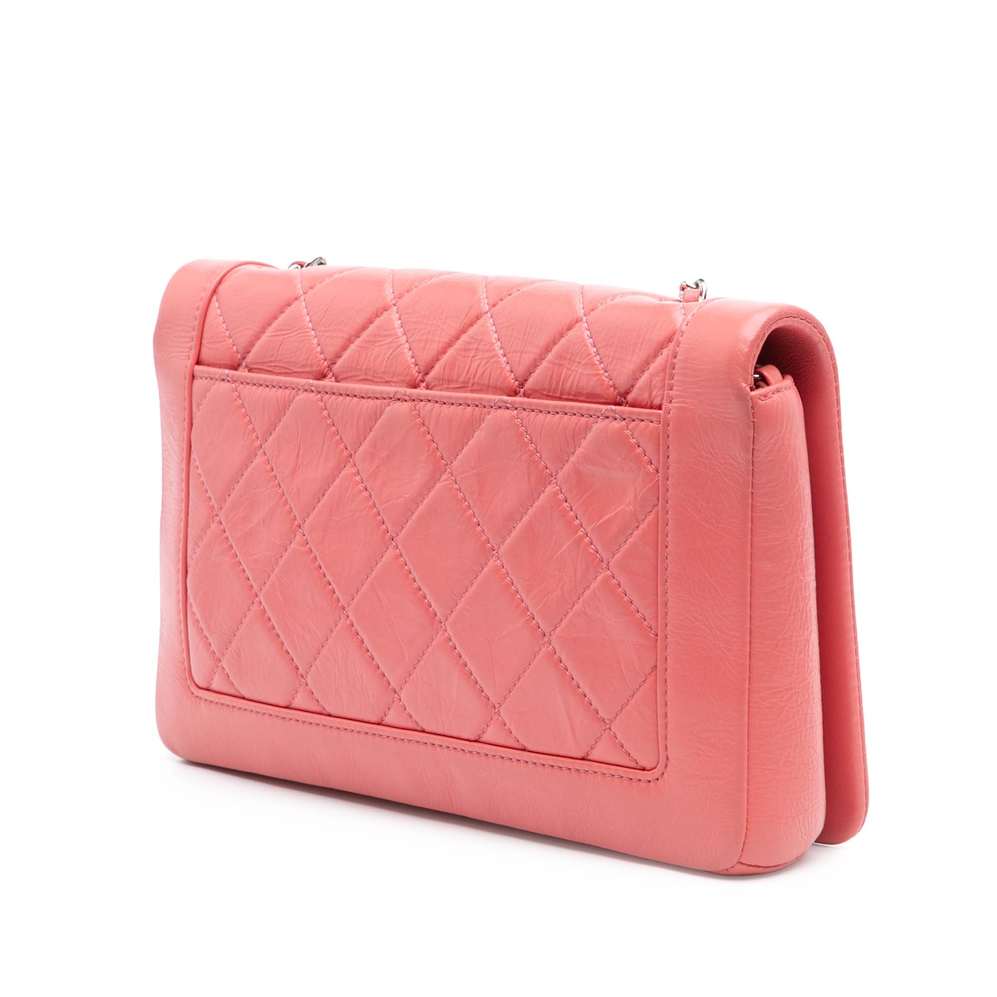 Chanel Crumpled Calfskin Bi Quilted Vintage Full Flap - image 2