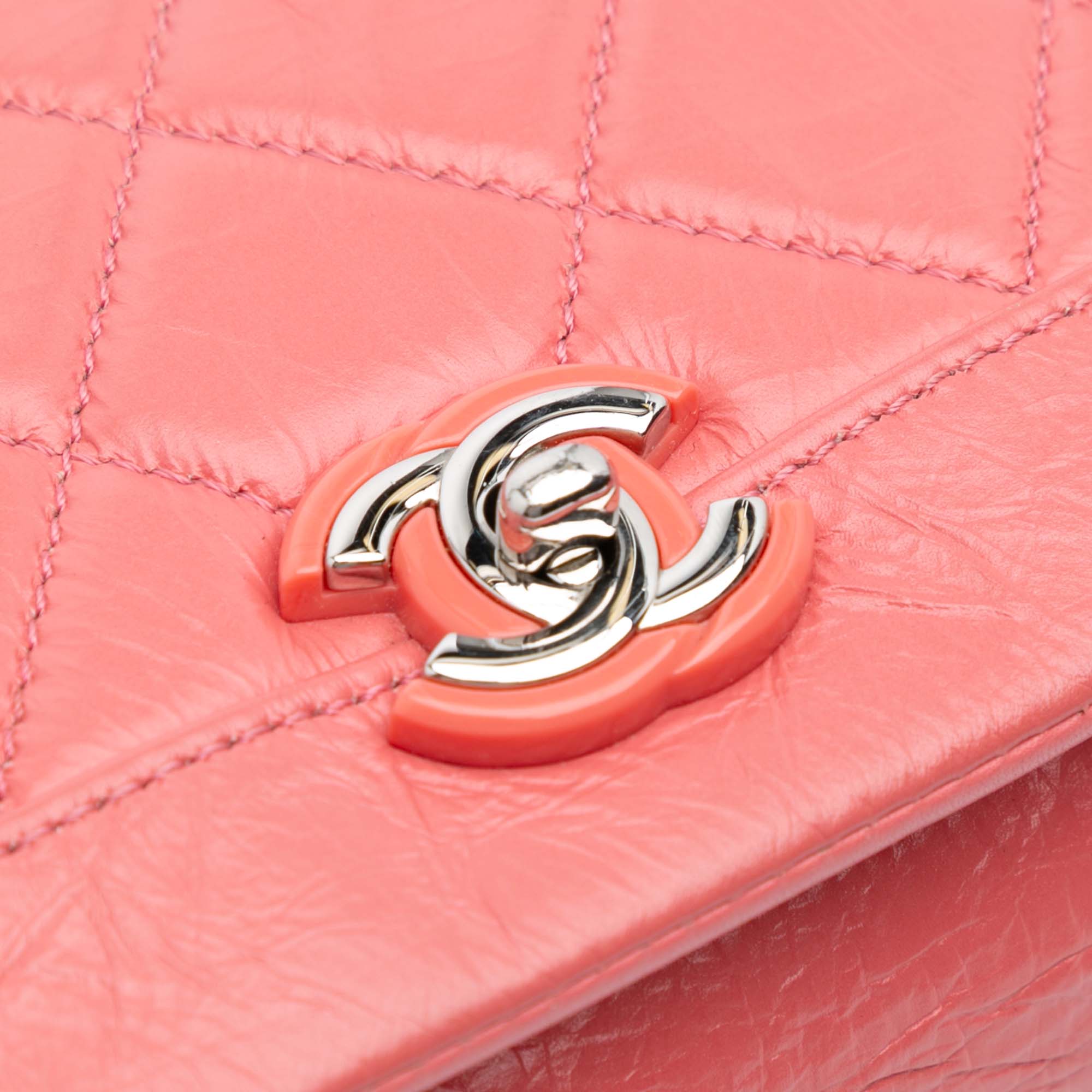 Chanel Crumpled Calfskin Bi Quilted Vintage Full Flap - image 7
