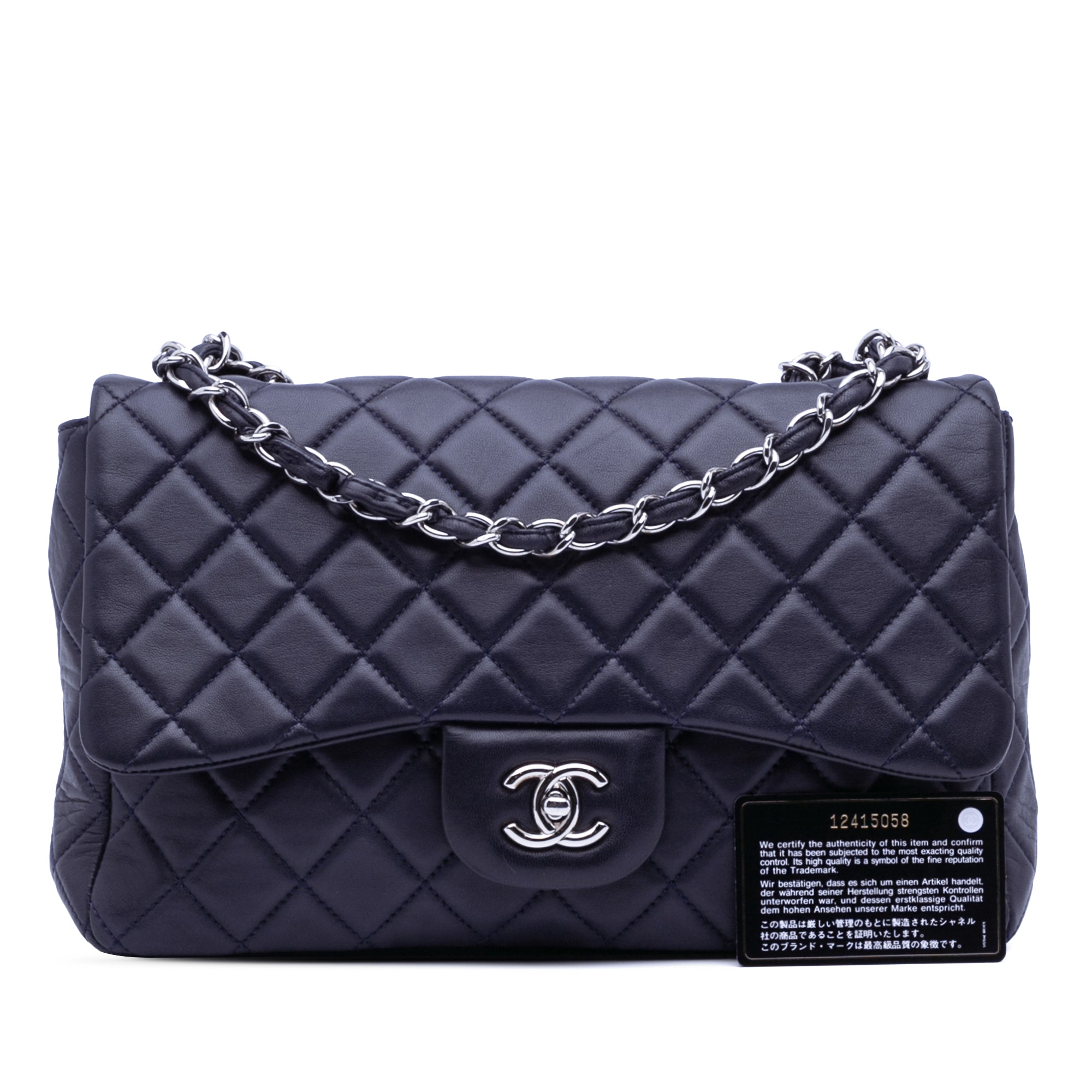 Chanel Jumbo Classic Lambskin Single Flap - image 11