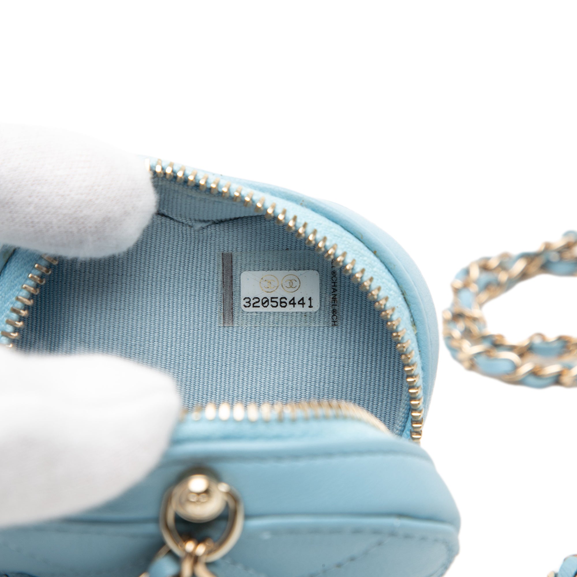 Chanel Mini Quilted Lambskin CC in Love Heart Necklace Bag - image 6