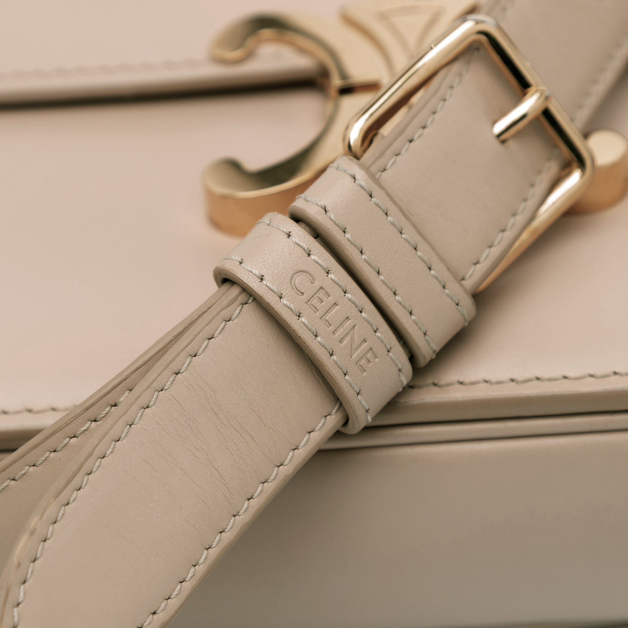 Celine Classique Shiny Calfskin Triomphe Crossbody - image 11