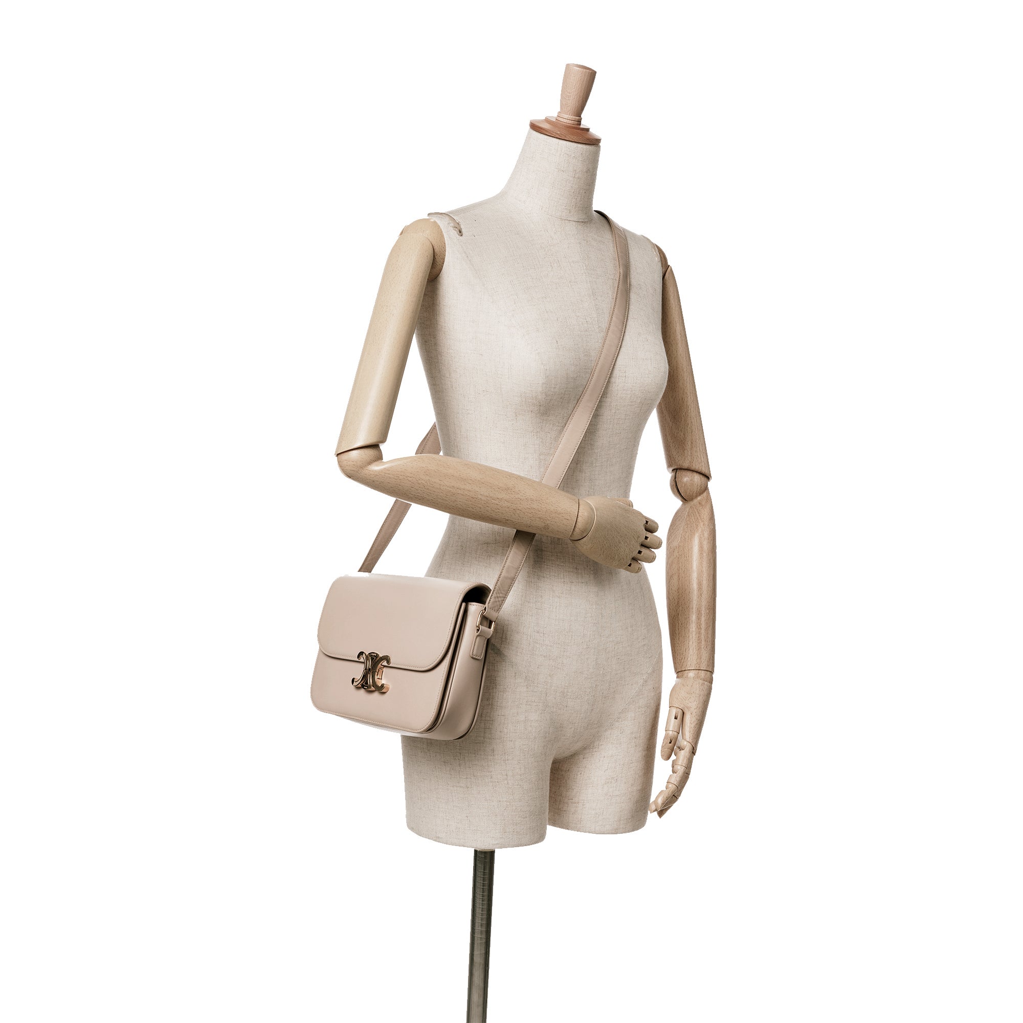 Celine Classique Shiny Calfskin Triomphe Crossbody - image 13