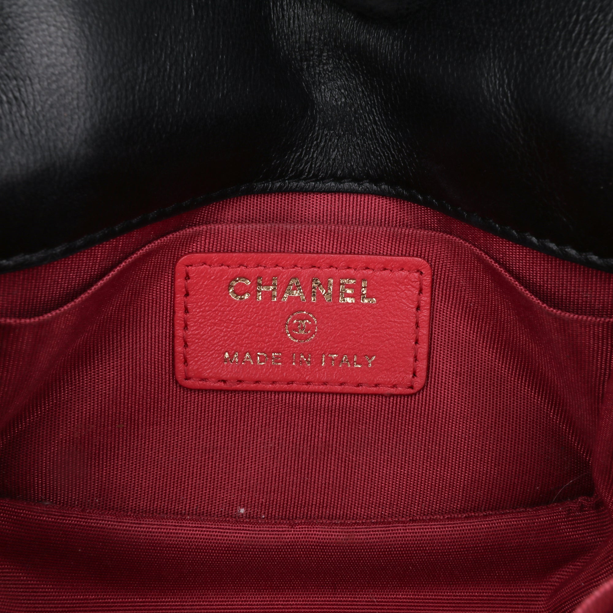 Chanel Mini Lambskin Button On Top Flap - image 5