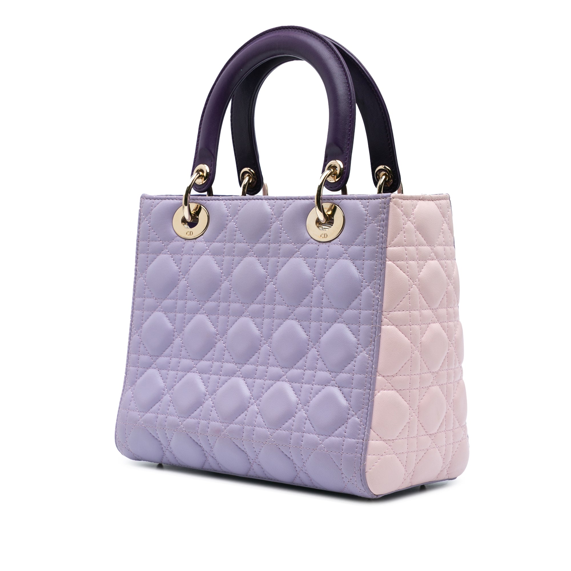 Dior Medium Tricolor Lambskin Cannage Lady Dior - image 2